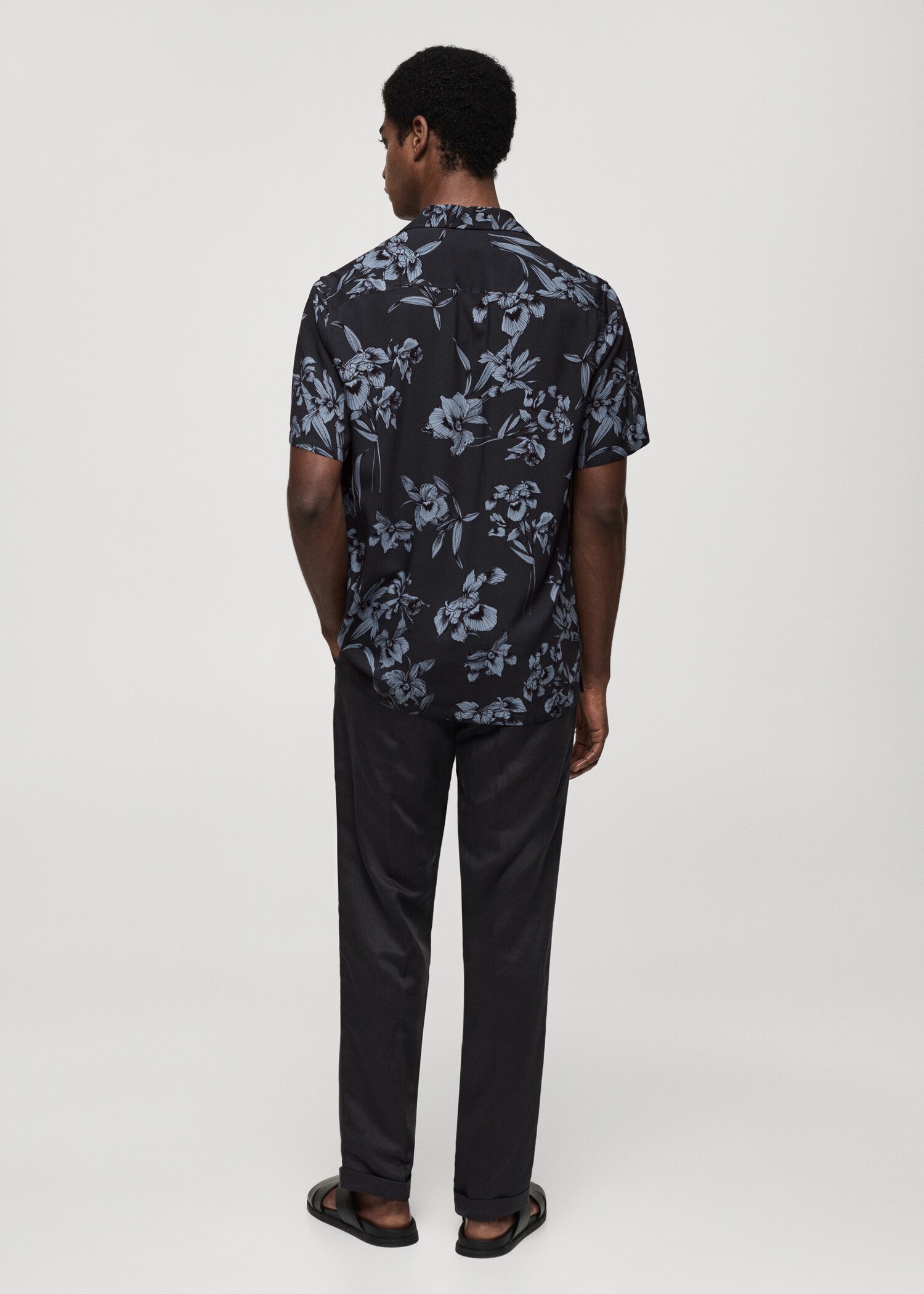 Chemise fluide en imprimé hawaïen - Verso de l’article