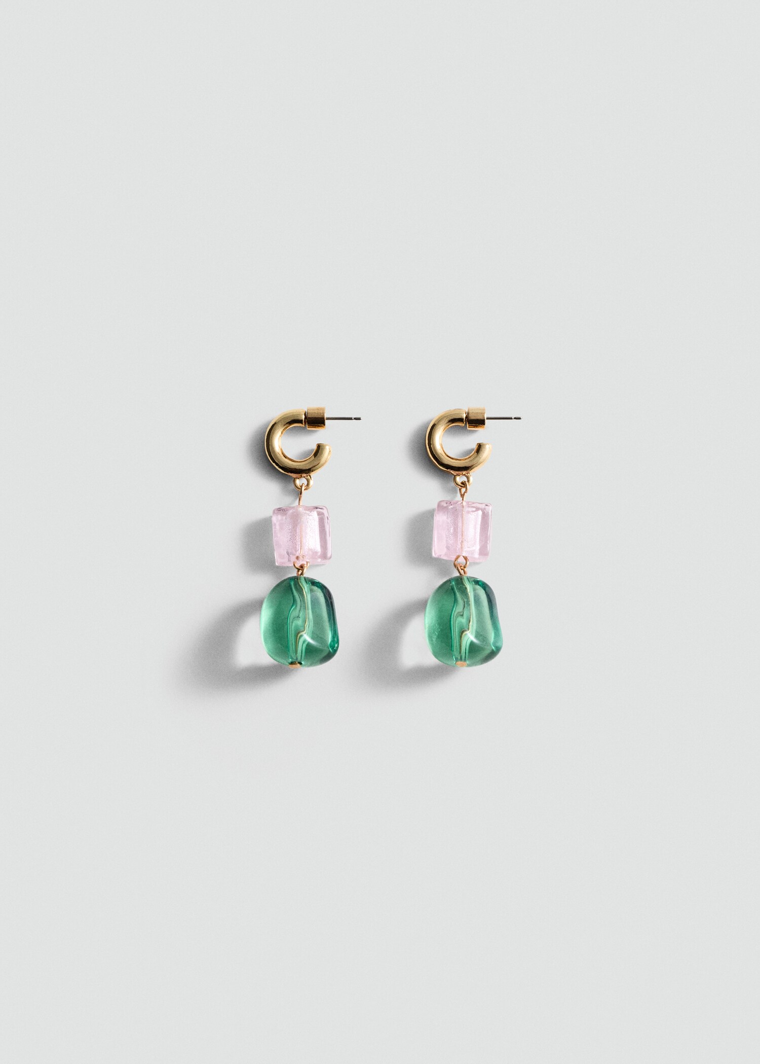Pendientes cristales combinados - Artículo sin modelo