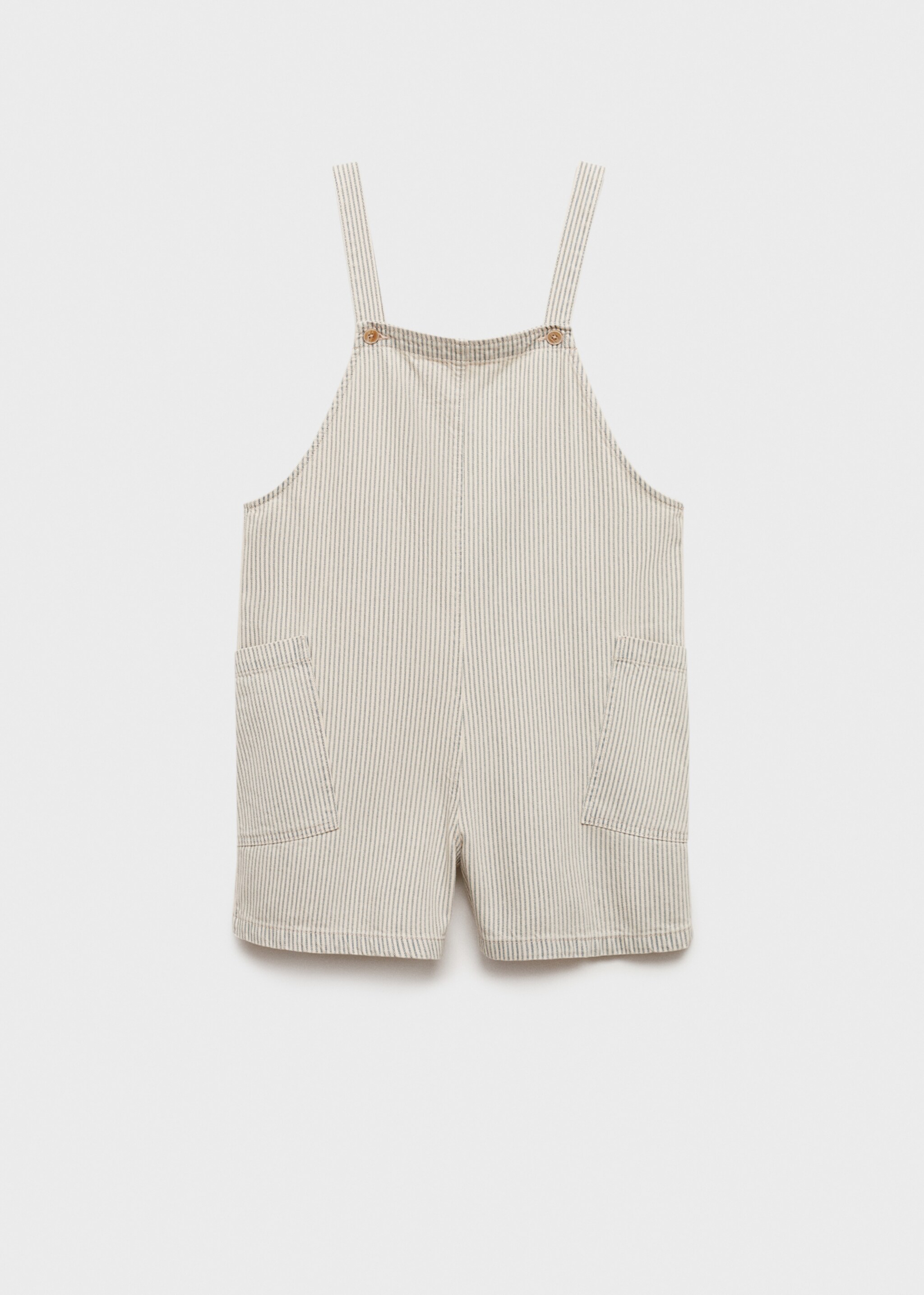 Denim dungarees stripes - Article without model, Beige. Ref: 77062919-00.