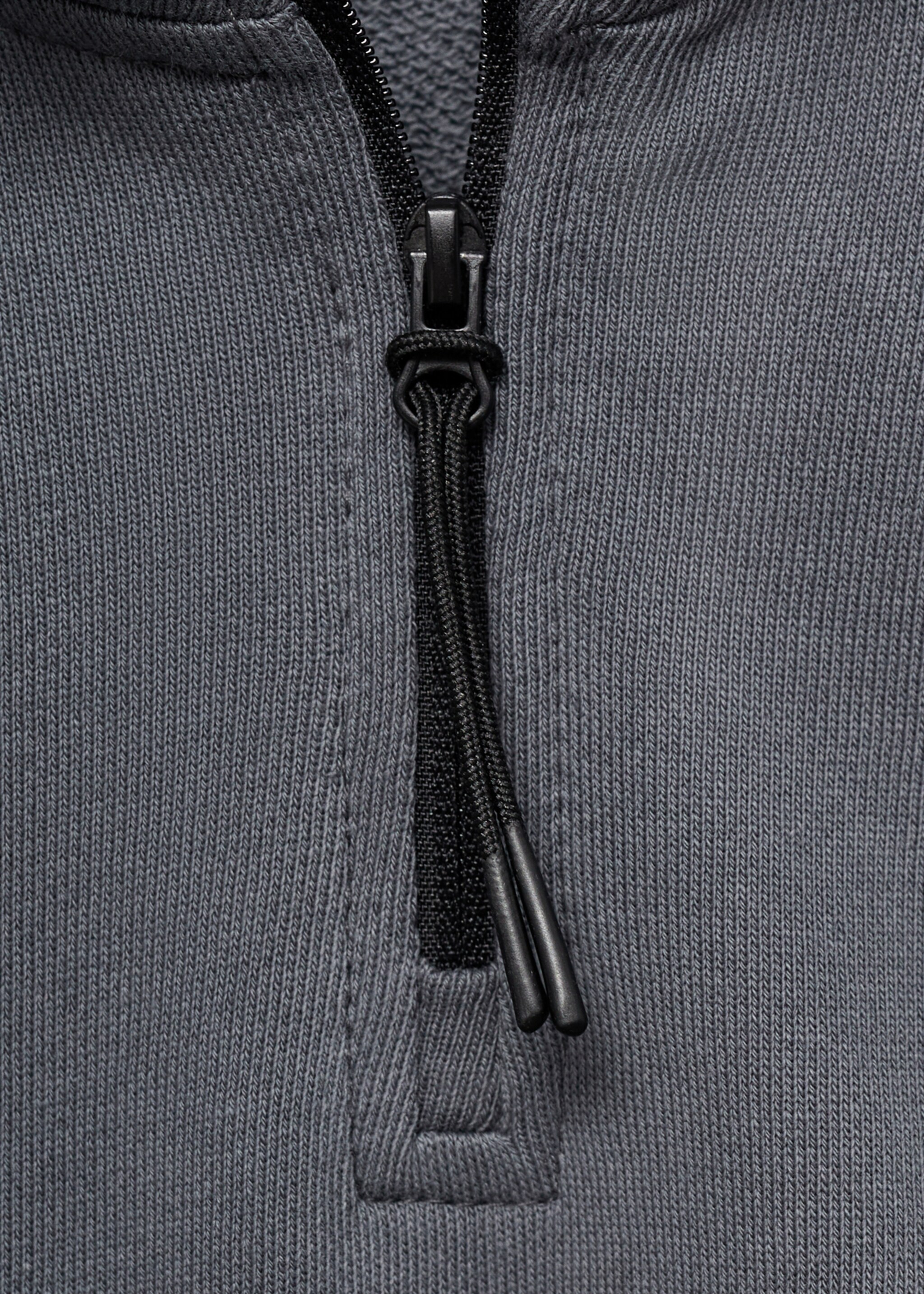 Bluza bawełniana ze wzorem - Szczegóły artykułu 8, Antracytowy. Ref: 77062921-00.