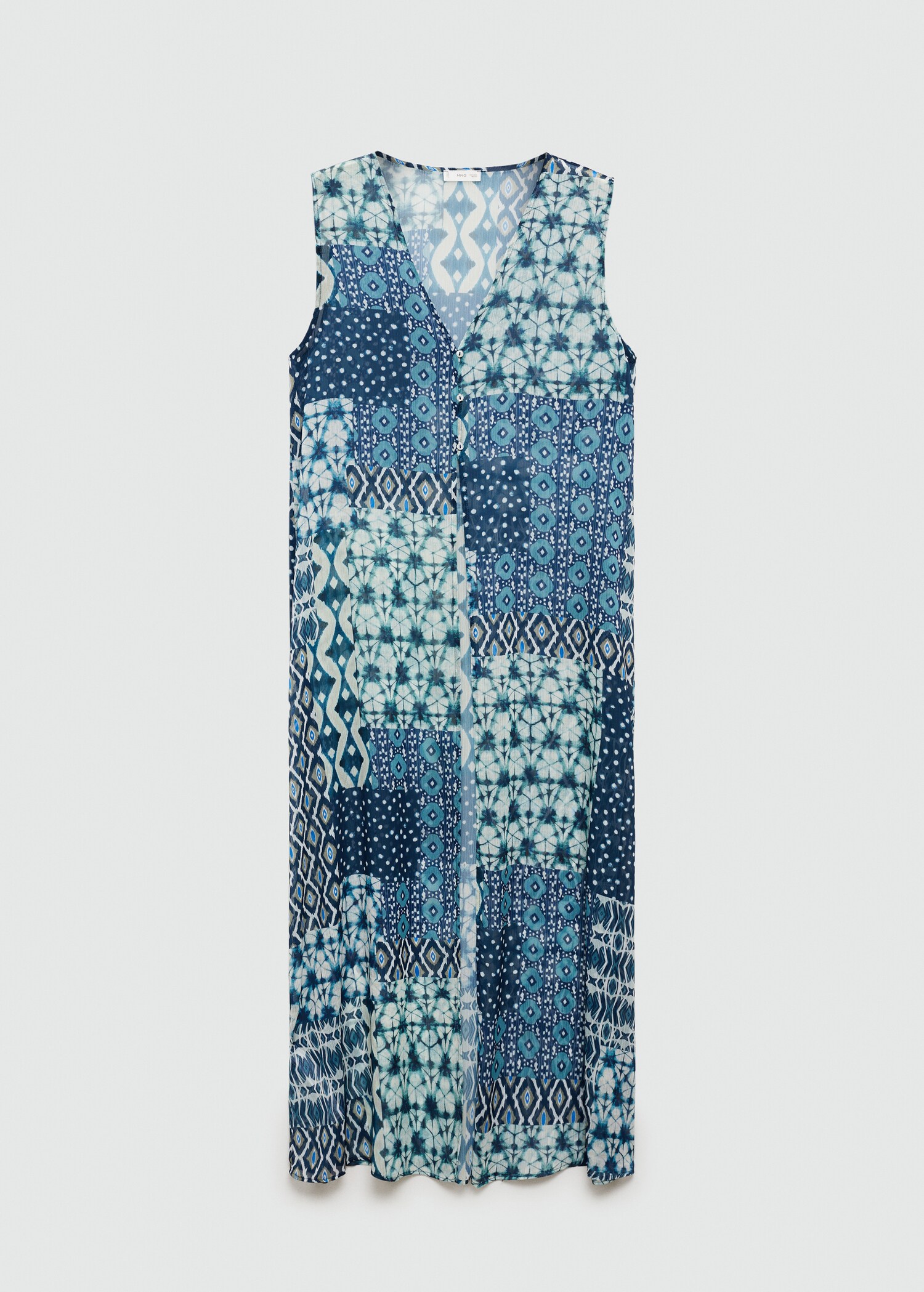 Colete comprido estampado - Artigo sem modelo