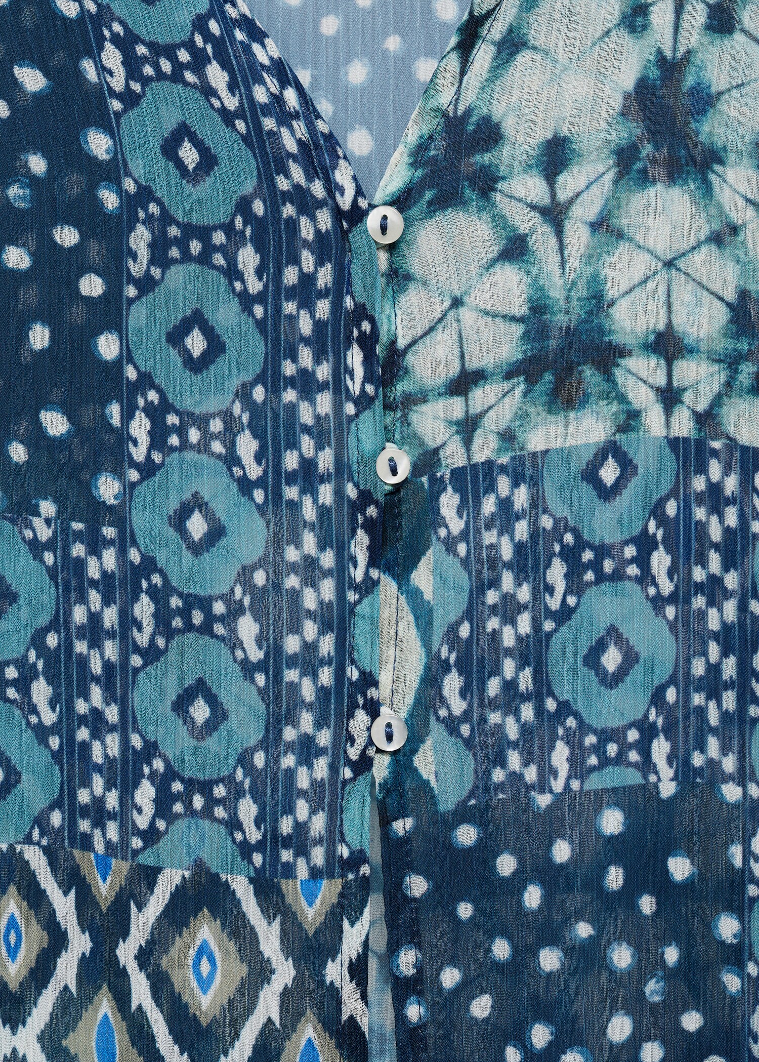 Colete comprido estampado - Pormenor do artigo 8