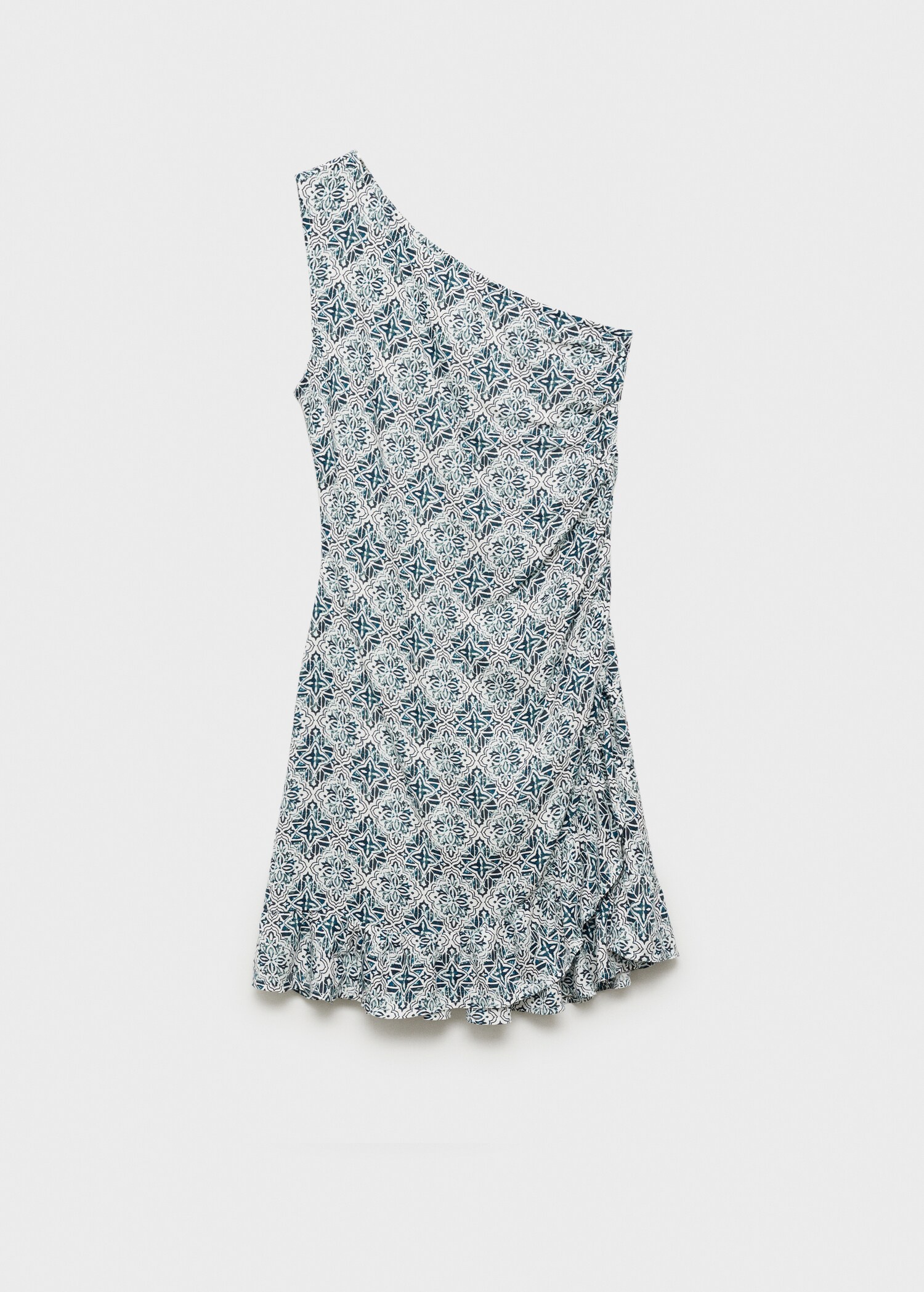 Printed asymmetrical dress - Article without model