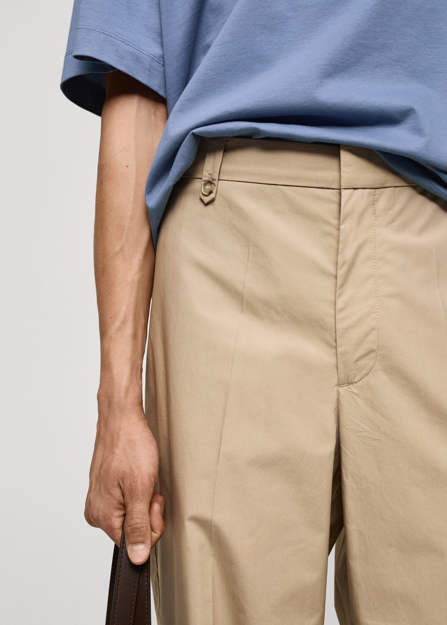Regular fit hlače od 100 % pamuka - Detalji artikla 1