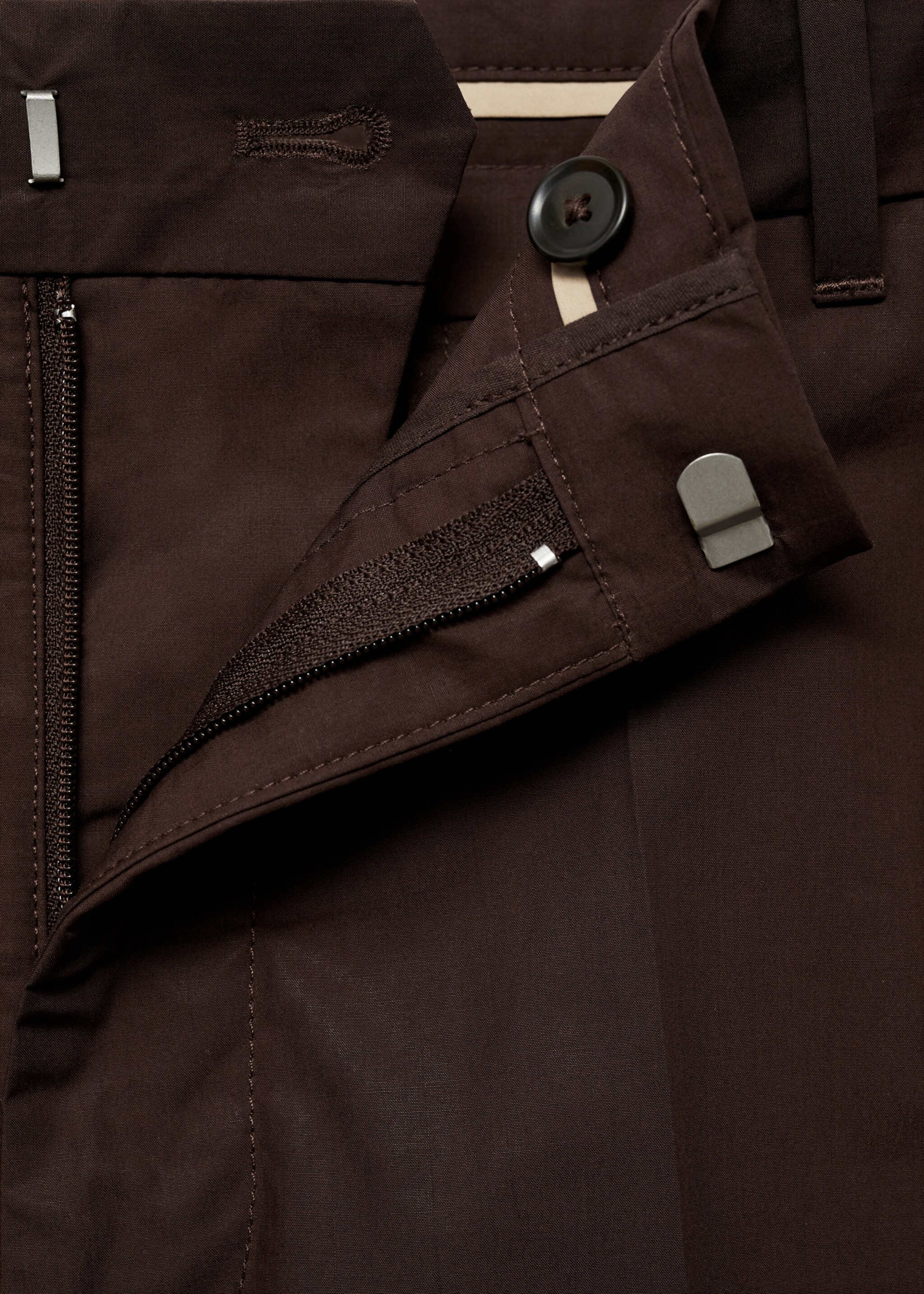 Regular fit hlače od 100 % pamuka - Detalji artikla 0