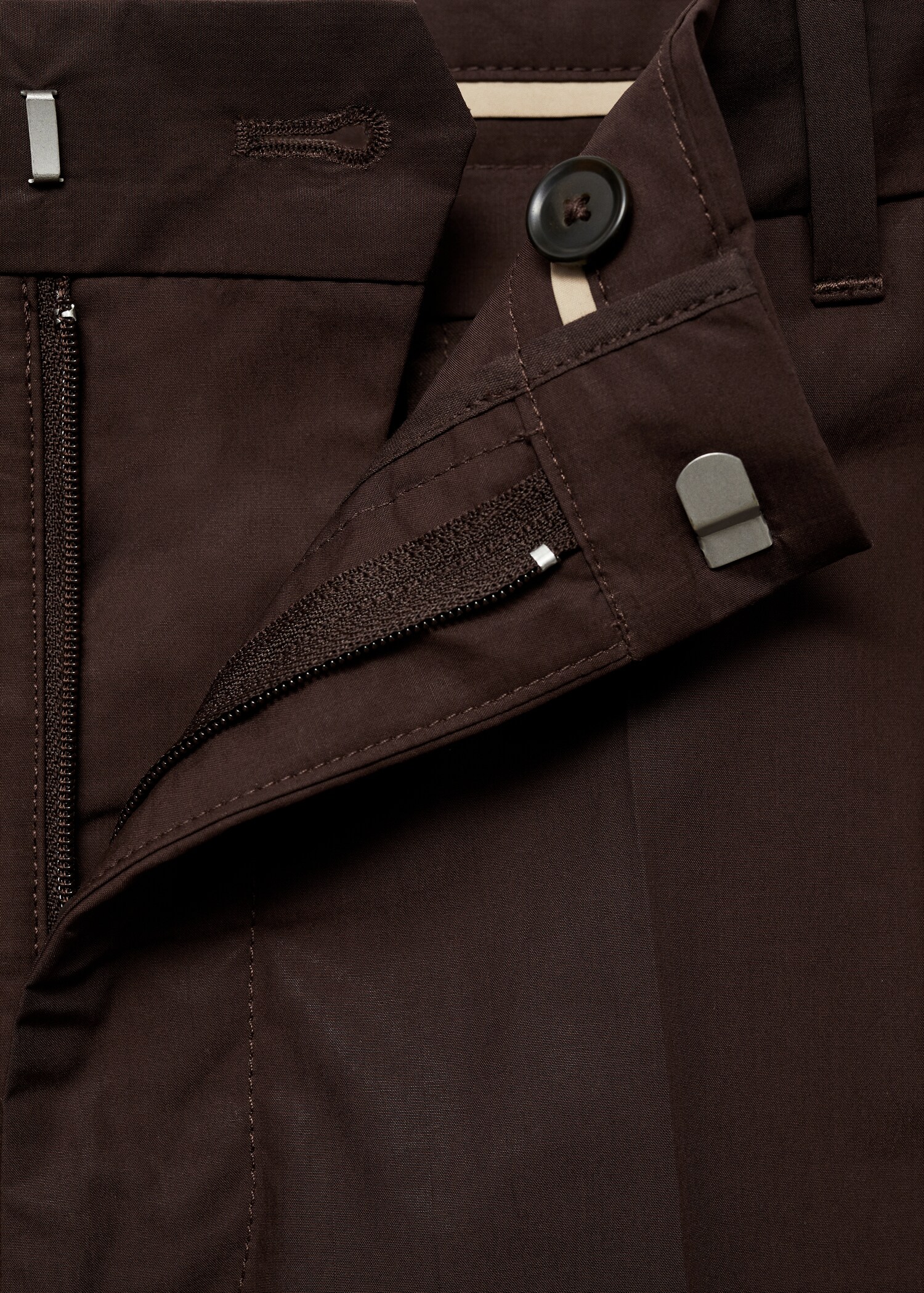 Regular fit hlače od 100 % pamuka - Detalji artikla 0