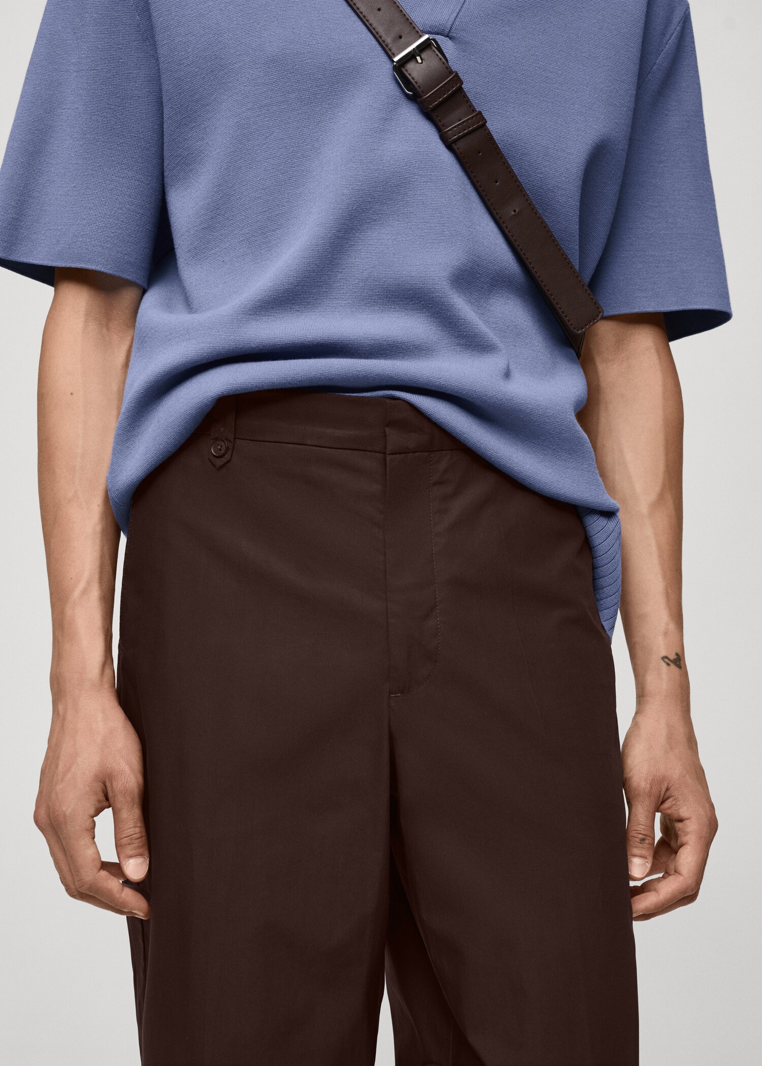Regular fit hlače od 100 % pamuka - Detalji artikla 1