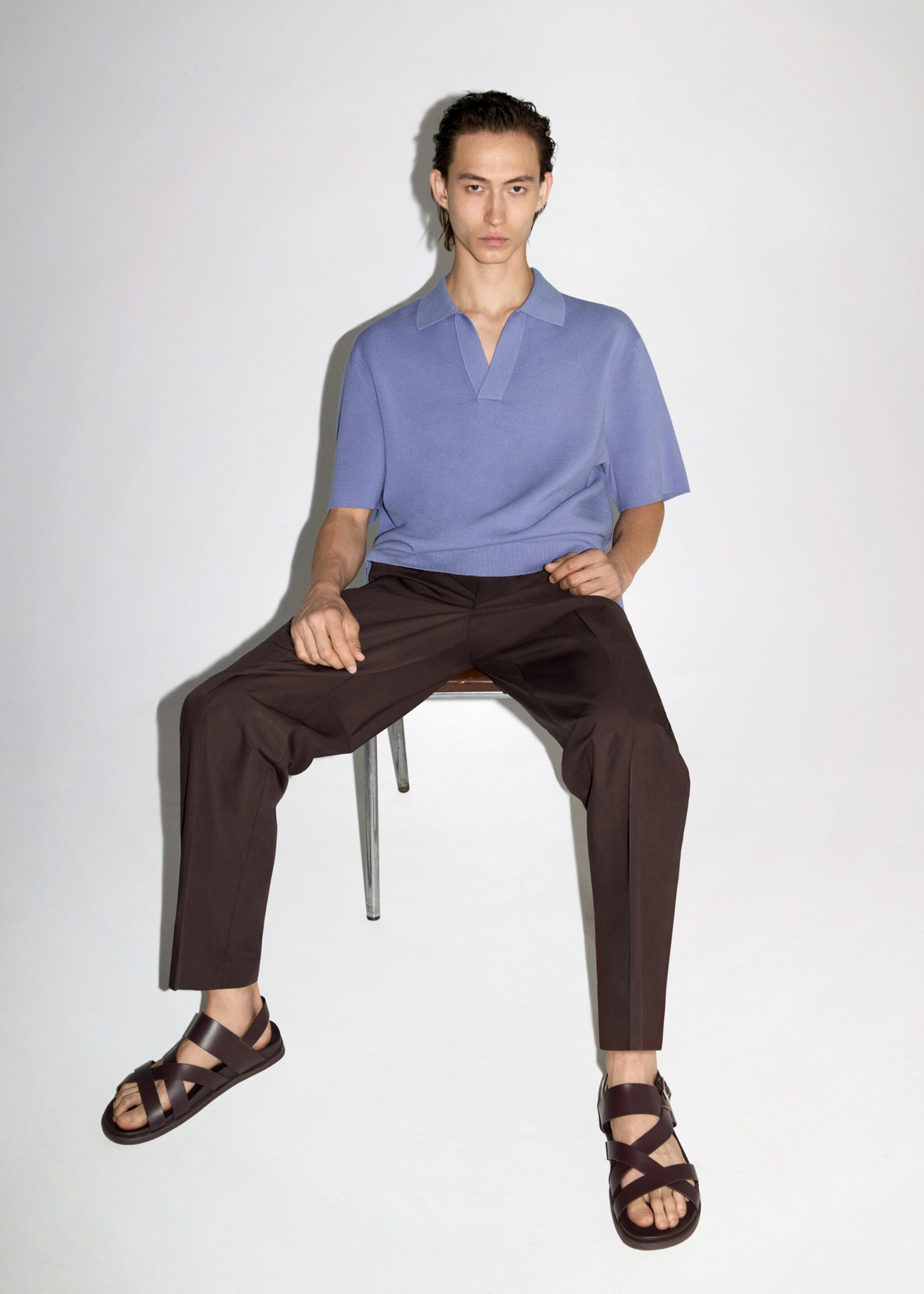 Regular fit hlače od 100 % pamuka - Detalji artikla 3
