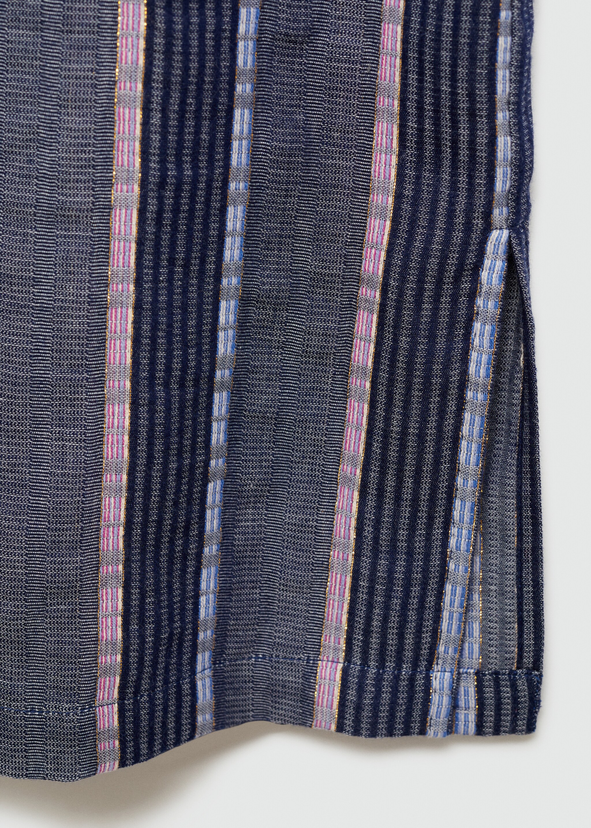Gestreepte straight-fit broek - Detail van het artikel 0