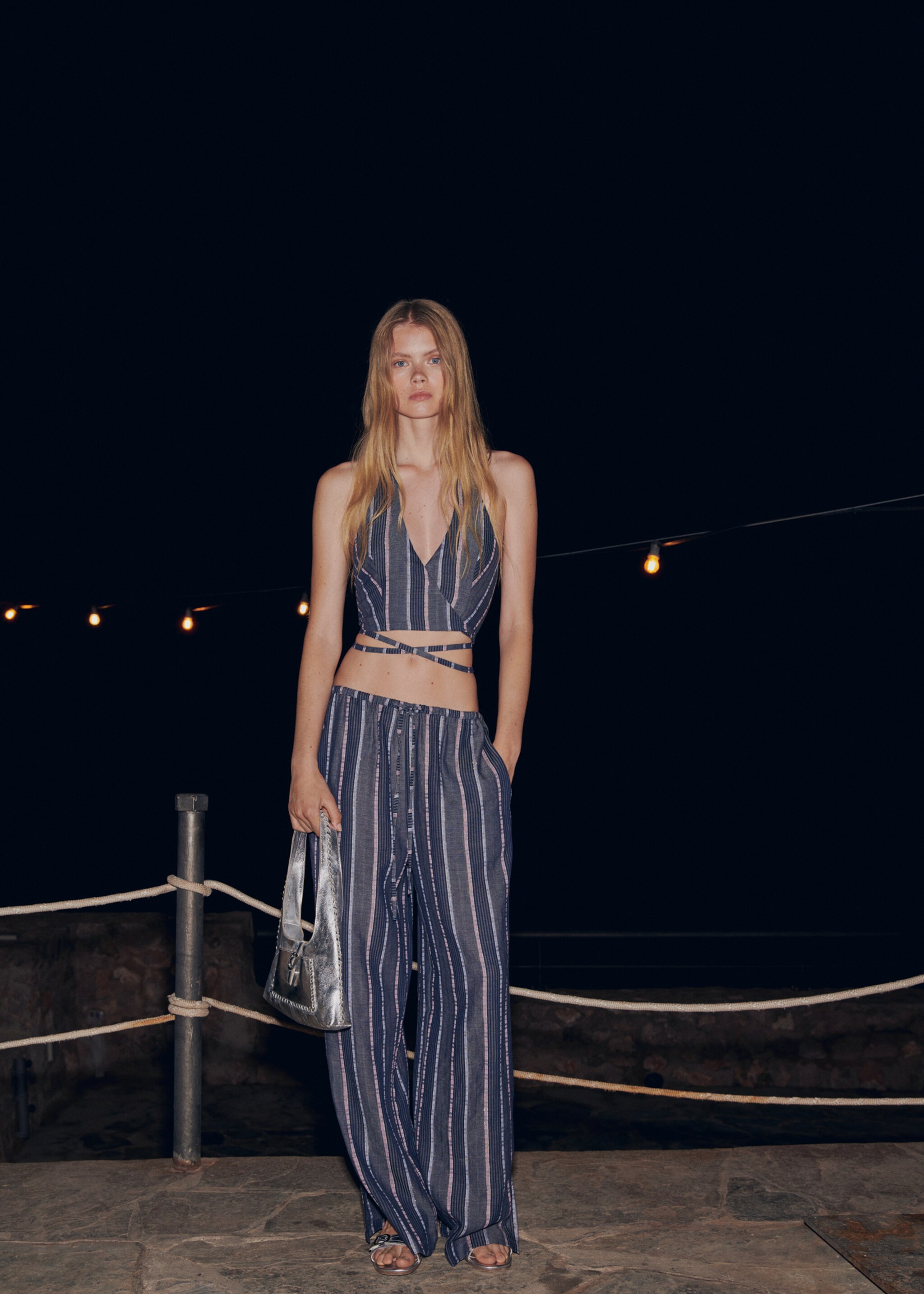 Gestreepte straight-fit broek - Detail van het artikel 7