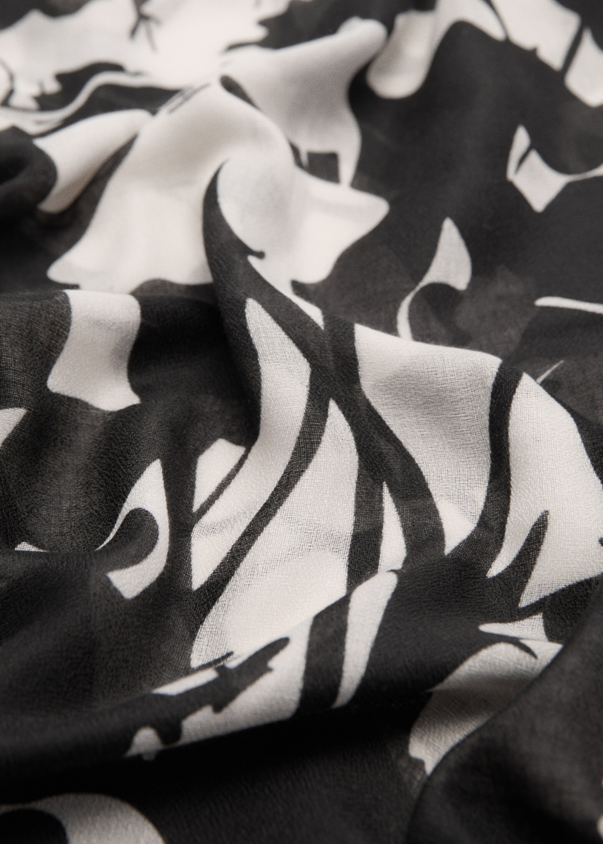 Floral print scarf - Medium plane