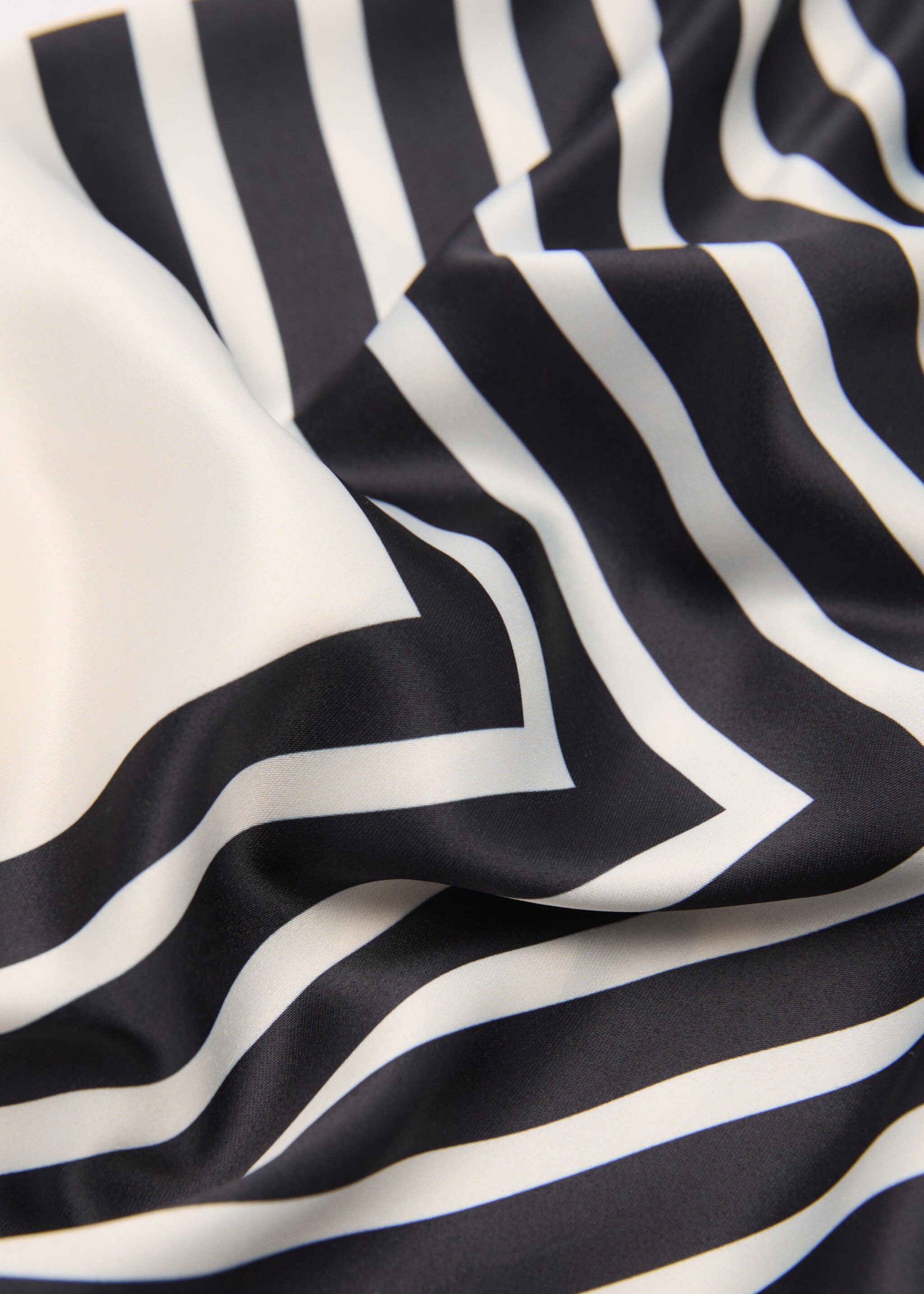 Bicolour printed scarf - Medium plane