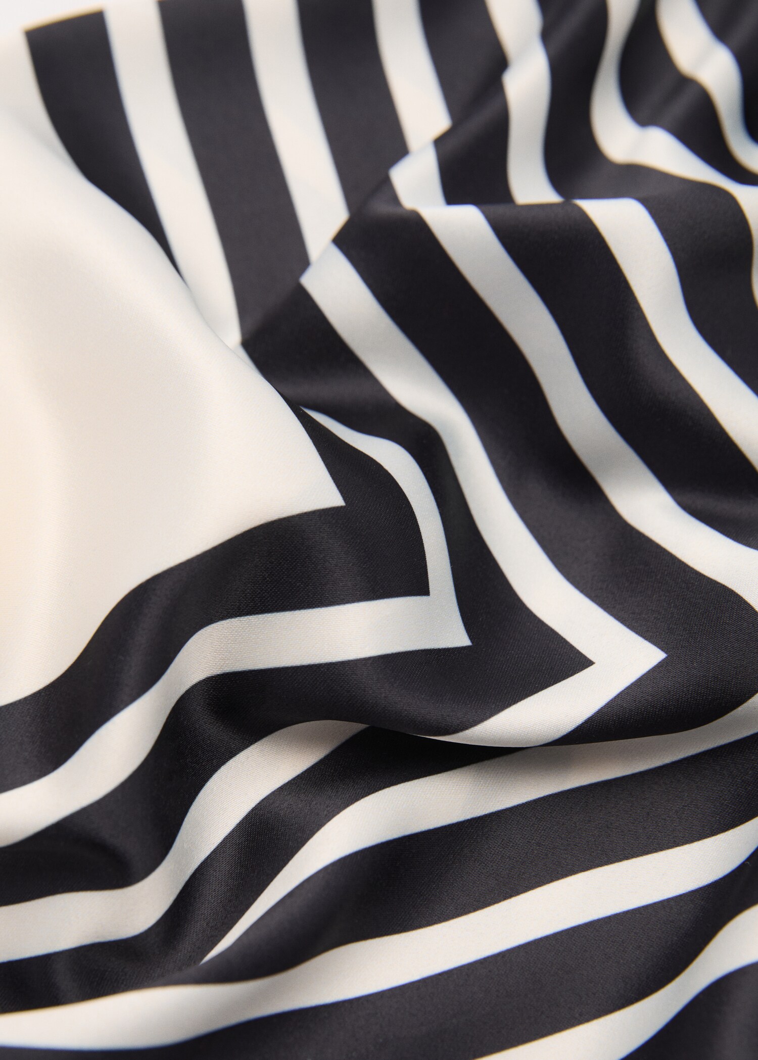 Bicolour printed scarf - Medium plane