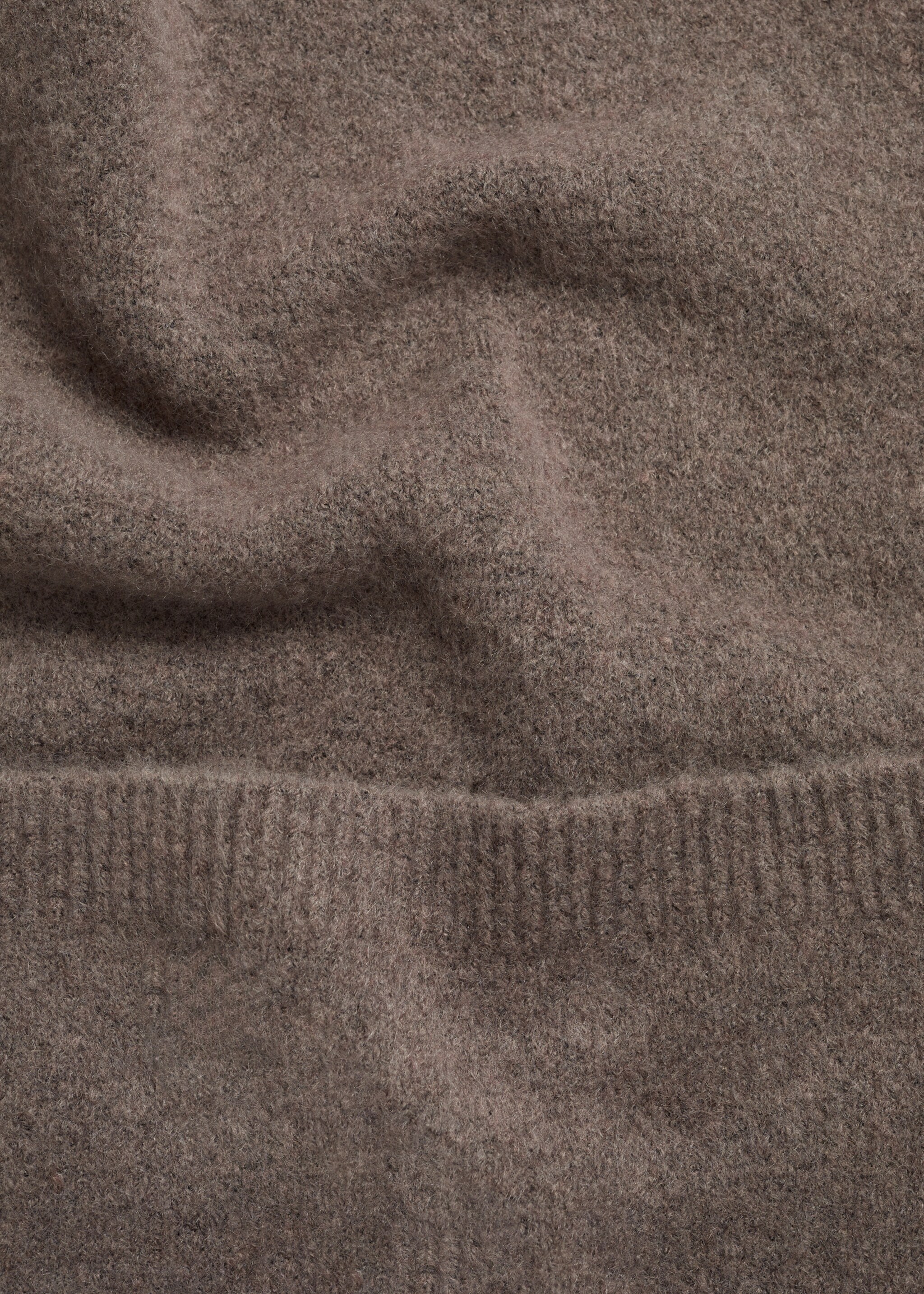 Straight knitted trousers - Details of the article 0, Brown. Ref: 77063266-00.