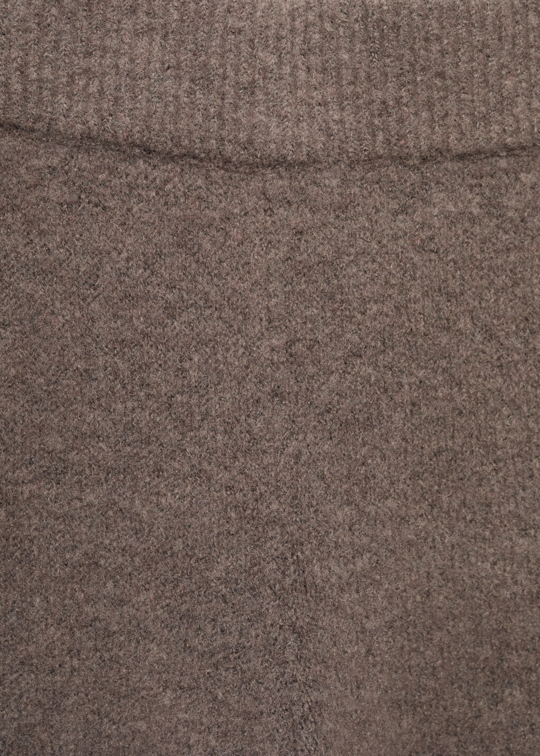 Straight knitted trousers - Details of the article 8, Brown. Ref: 77063266-00.