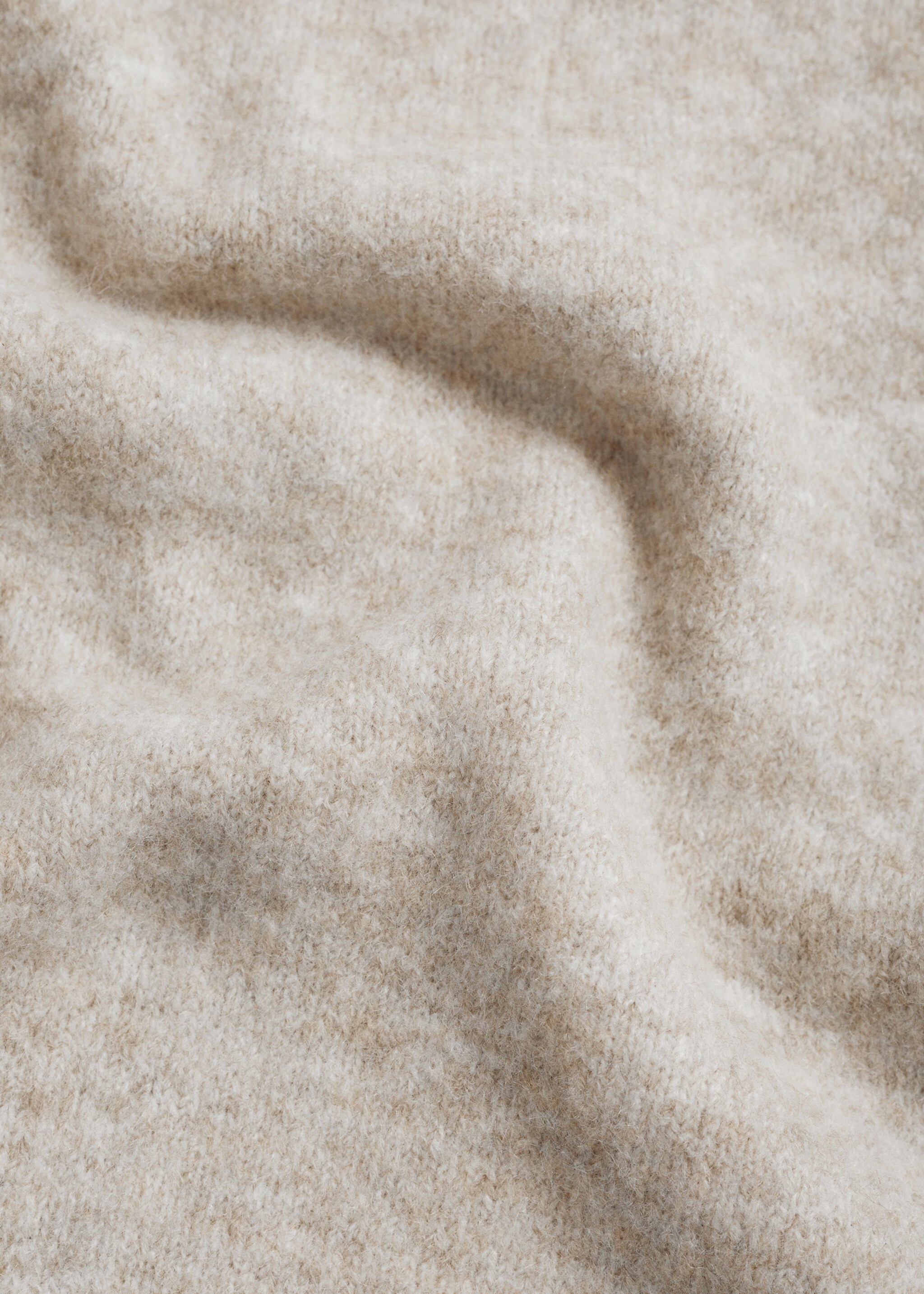 Straight knitted trousers - Details of the article 0, Light/Pastel Brown. Ref: 77063266-00.