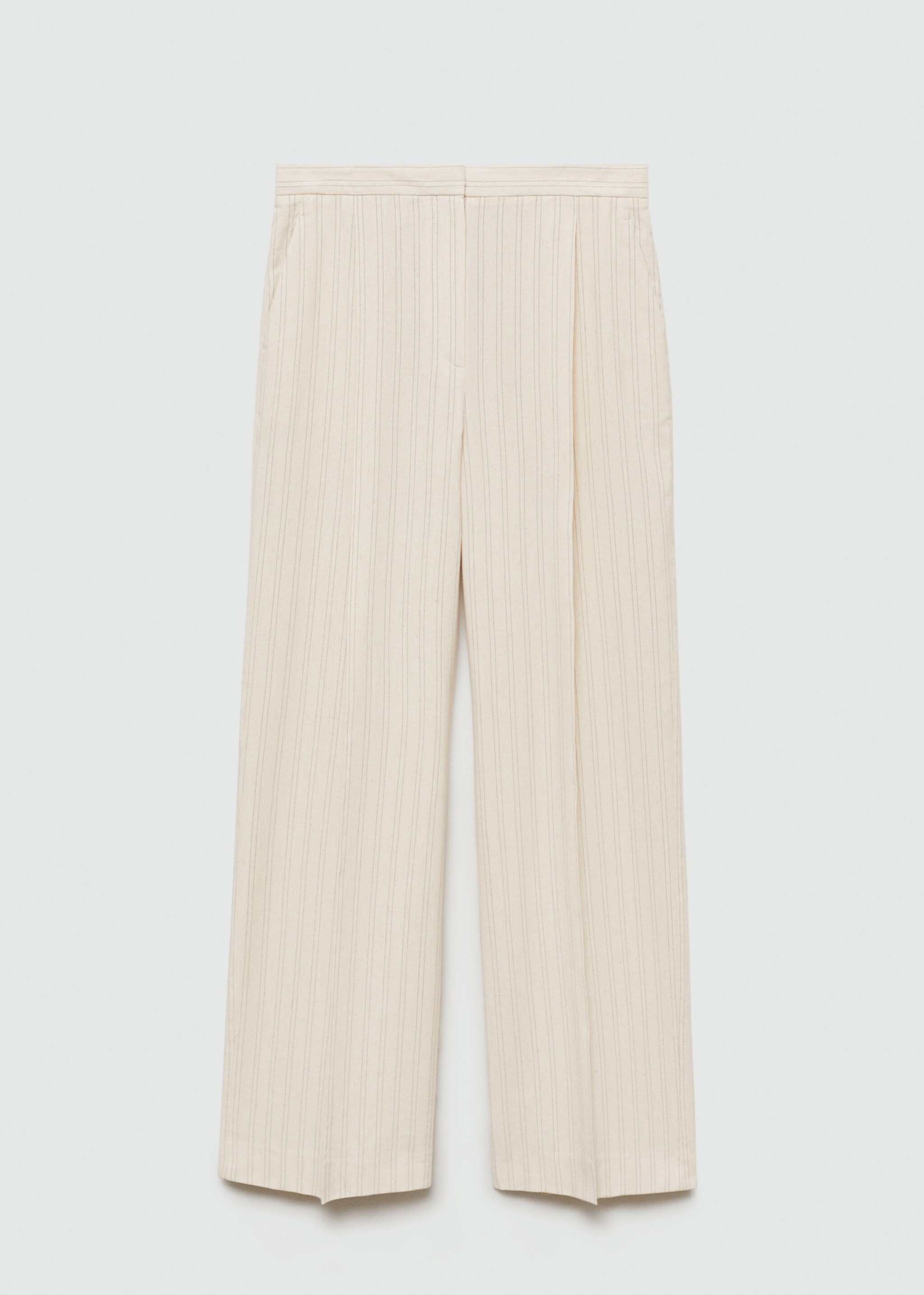 Straight striped trousers - Article without model
