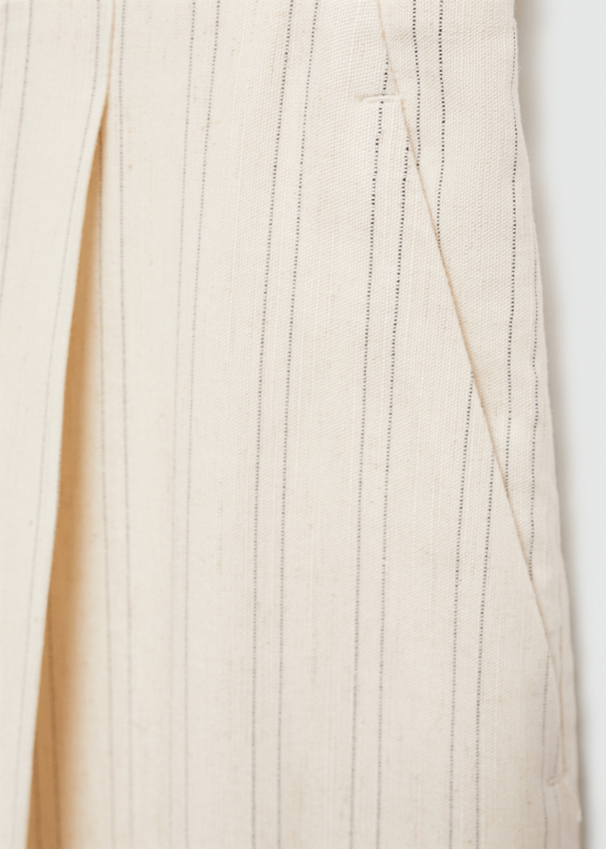 Straight striped trousers - Details of the article 8