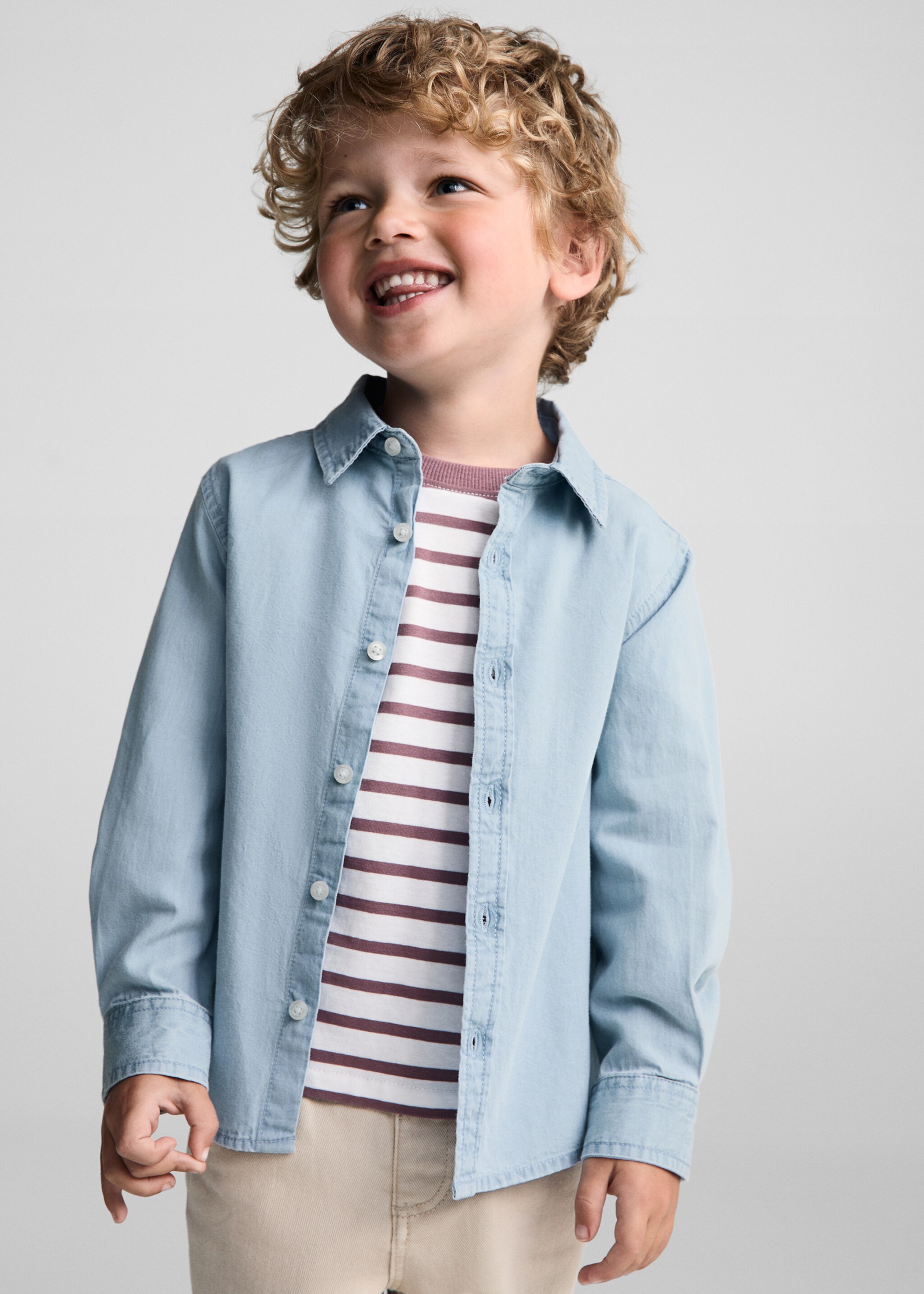 Denim regular-fit overhemd - Middenvlak
