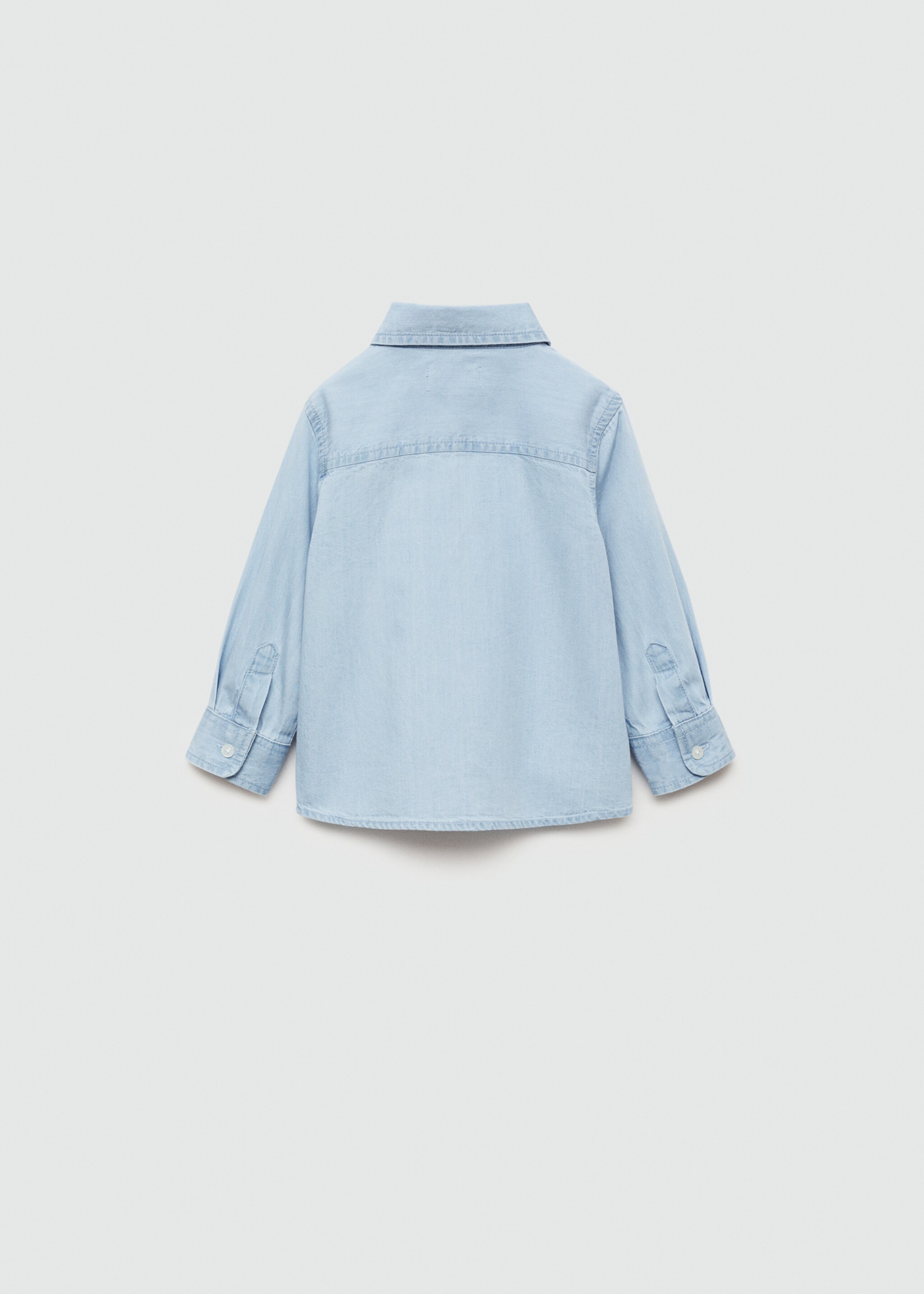 Denim regular-fit overhemd - Achterkant van het artikel