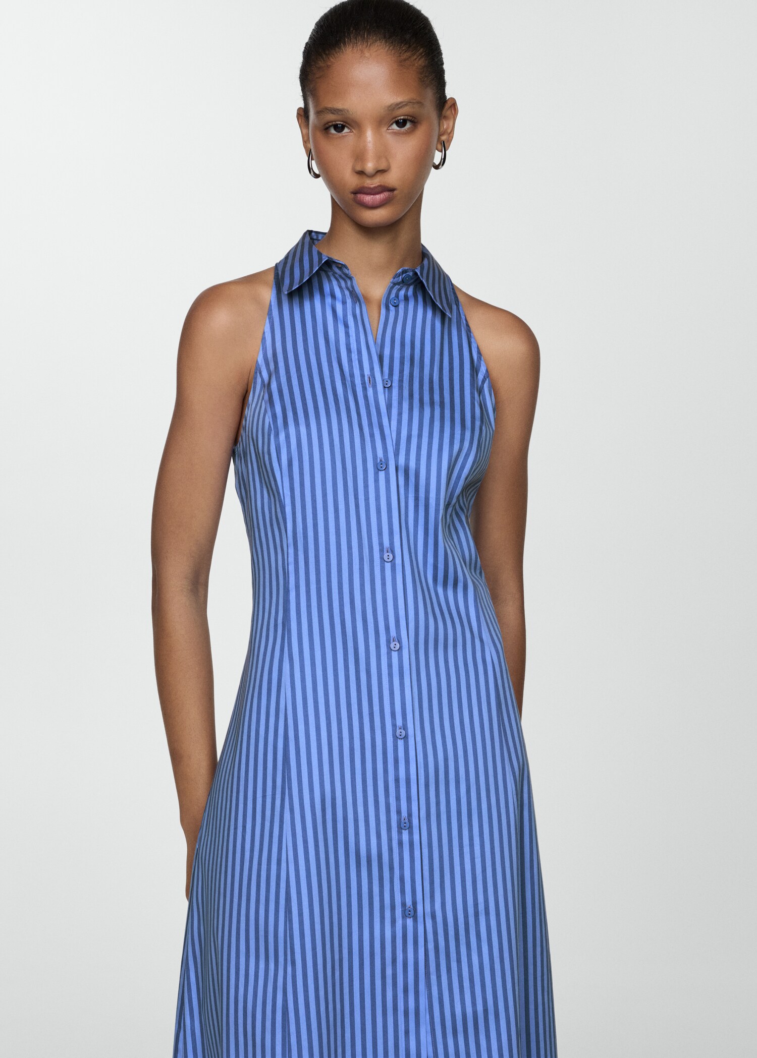 Striped shirt dress - Medium plane