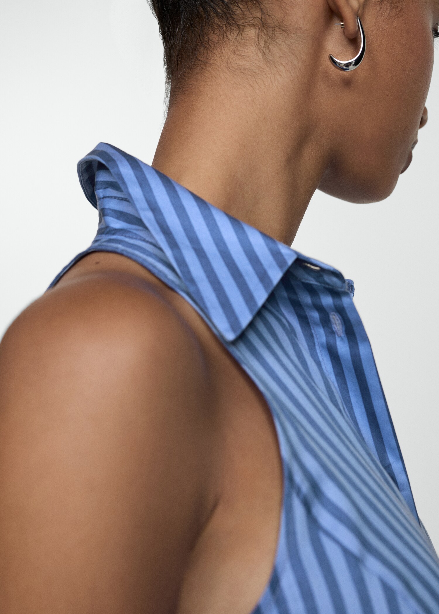 Striped shirt dress - Details of the article 6