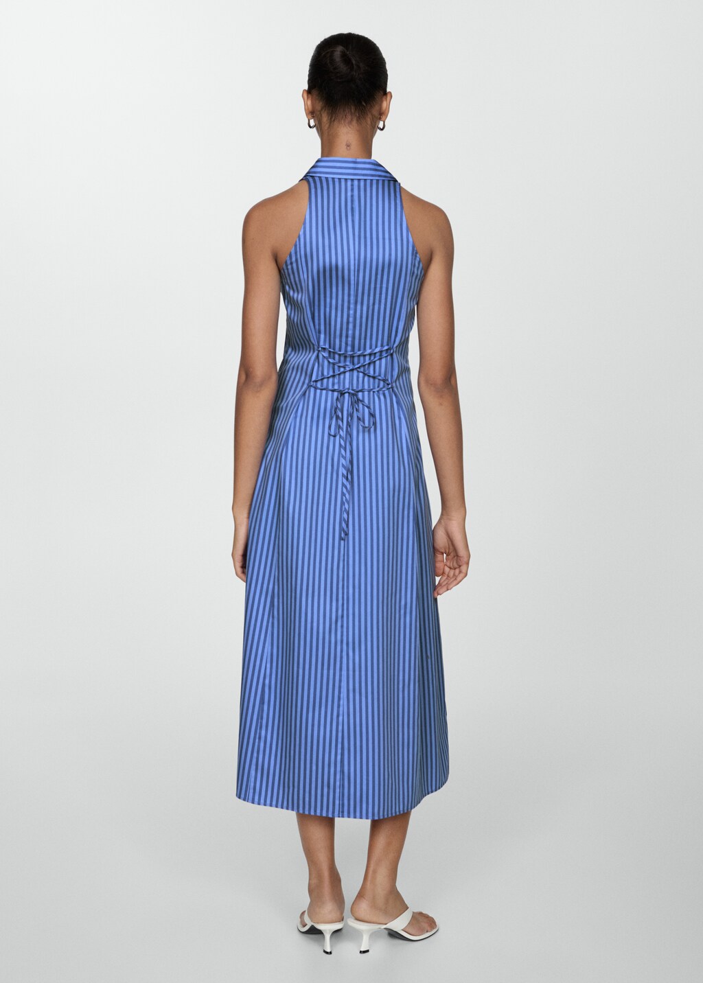 Striped shirt dress - Women | MANGO OUTLET USA