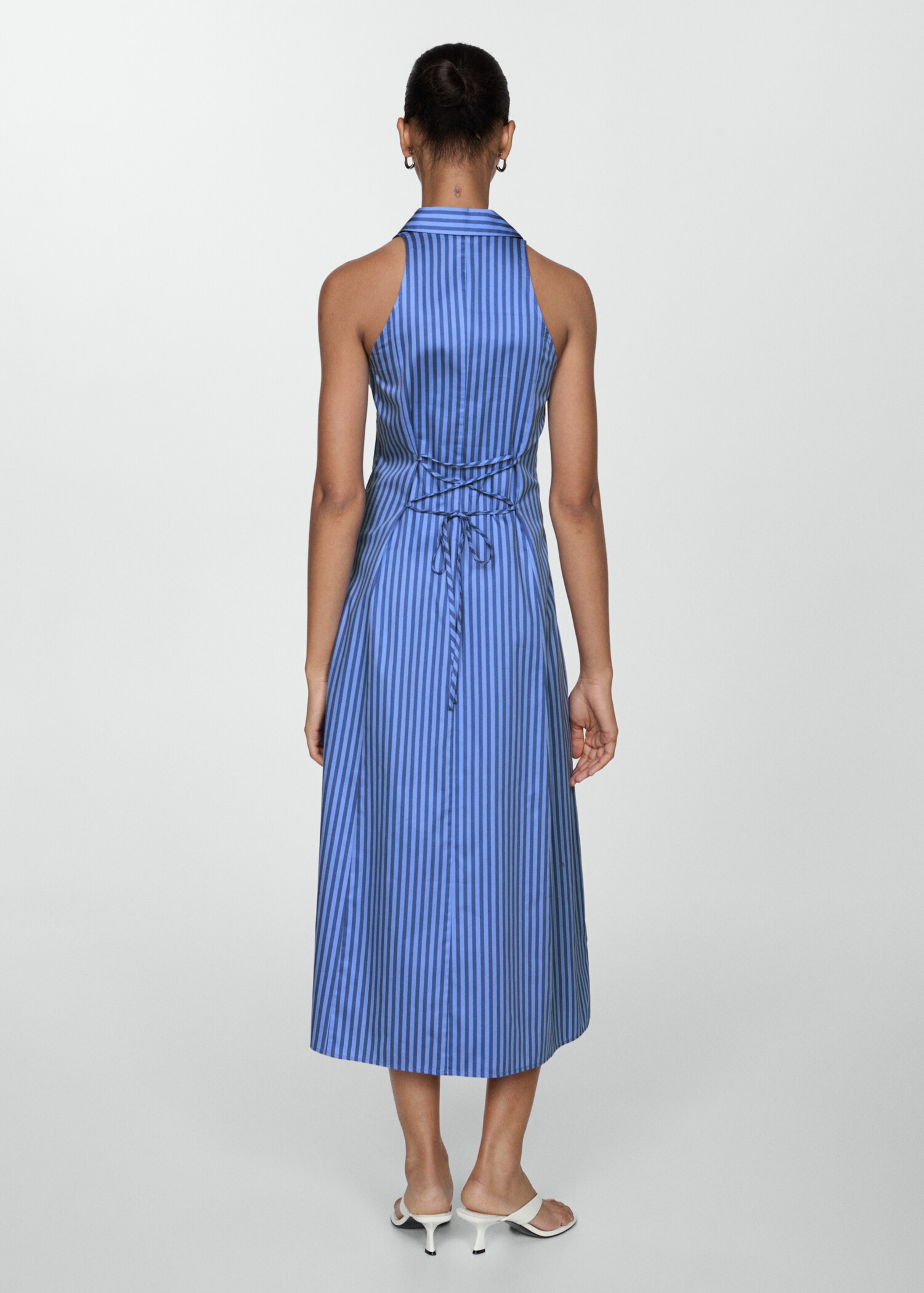 Striped shirt dress - Reverse of the article