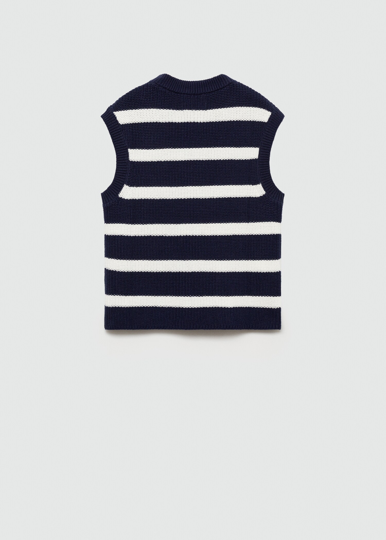 Gilet maille rayures - Verso de l’article