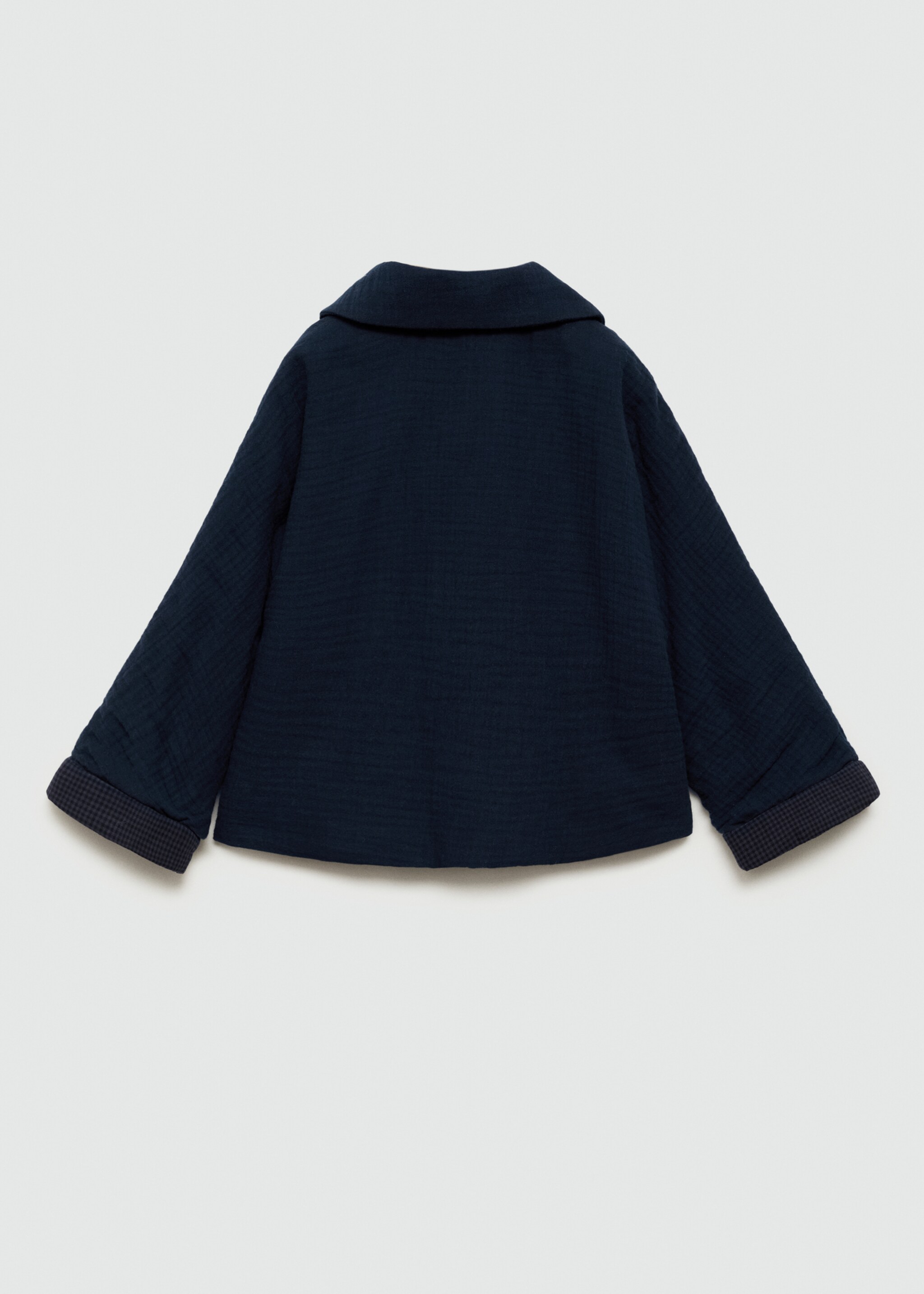 Cheesecloth jacket with pockets - Reverse of the article, Dark Navy. Ref: 77063291-00.