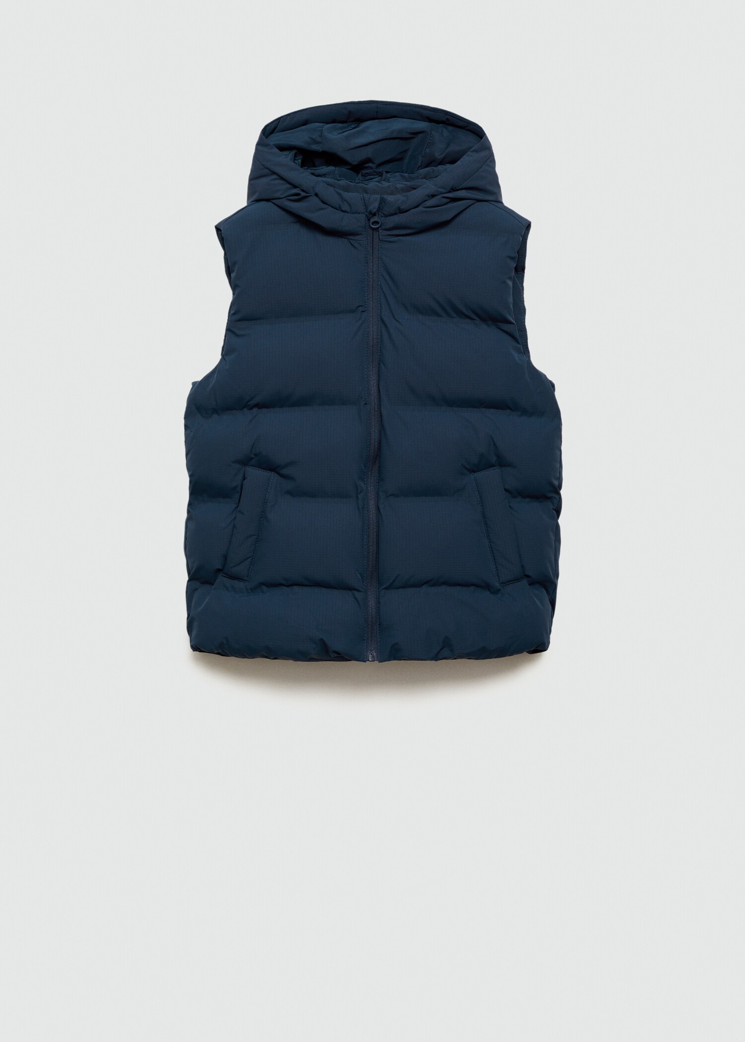 Quilted gilet with hood - Article without model