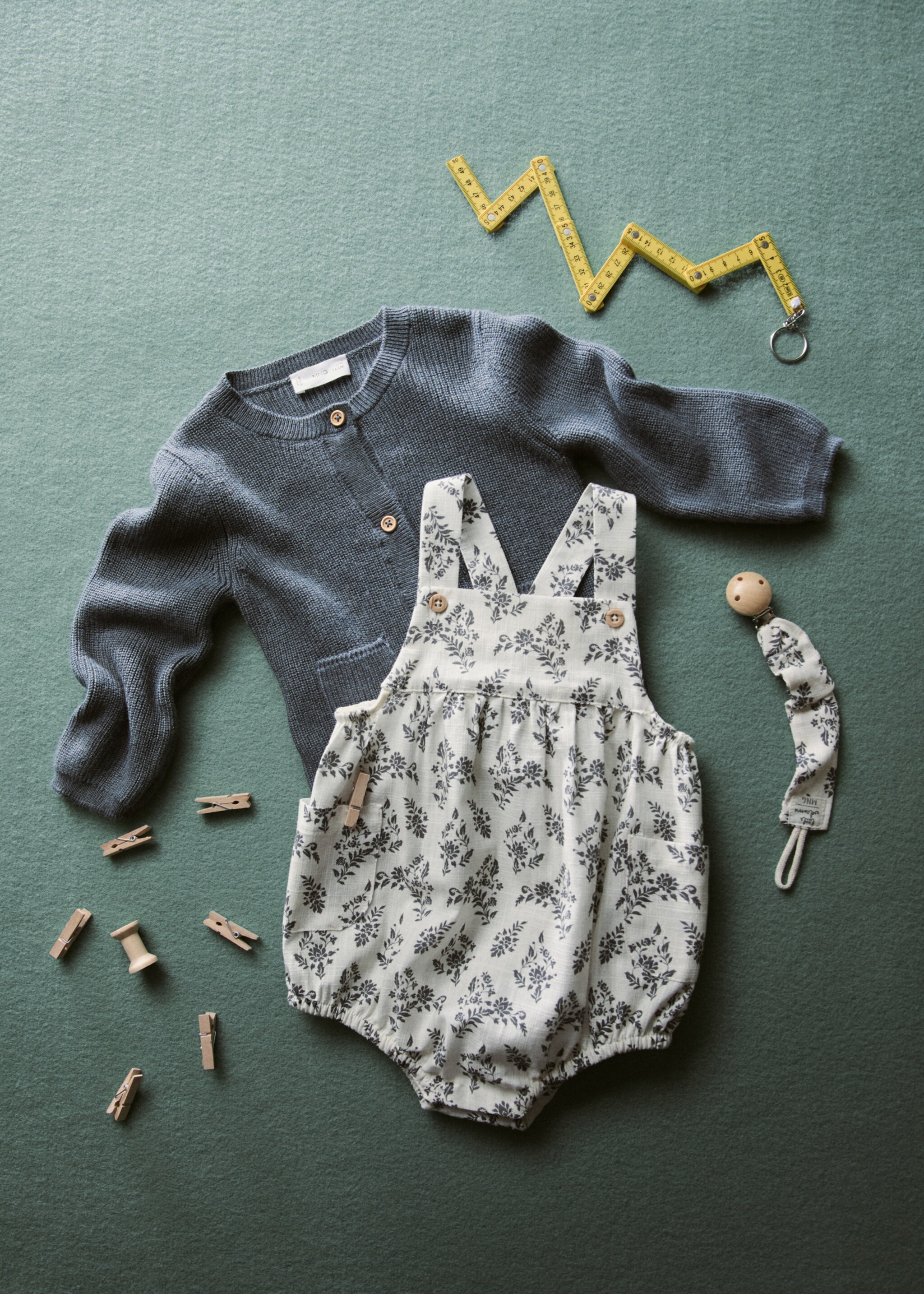 Print cotton one-piece suit - Details of the article 5