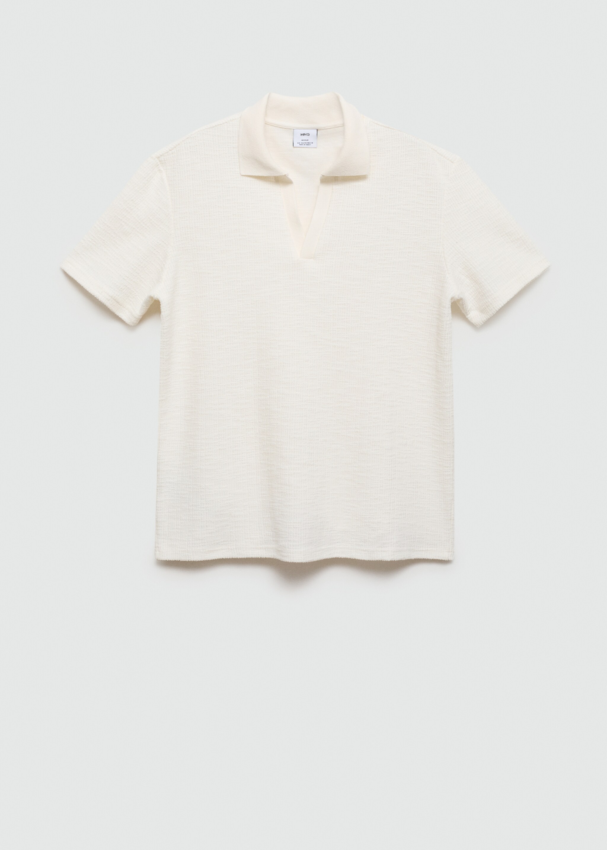 Strukturiertes Baumwoll-T-Shirt - Artikel ohne Model