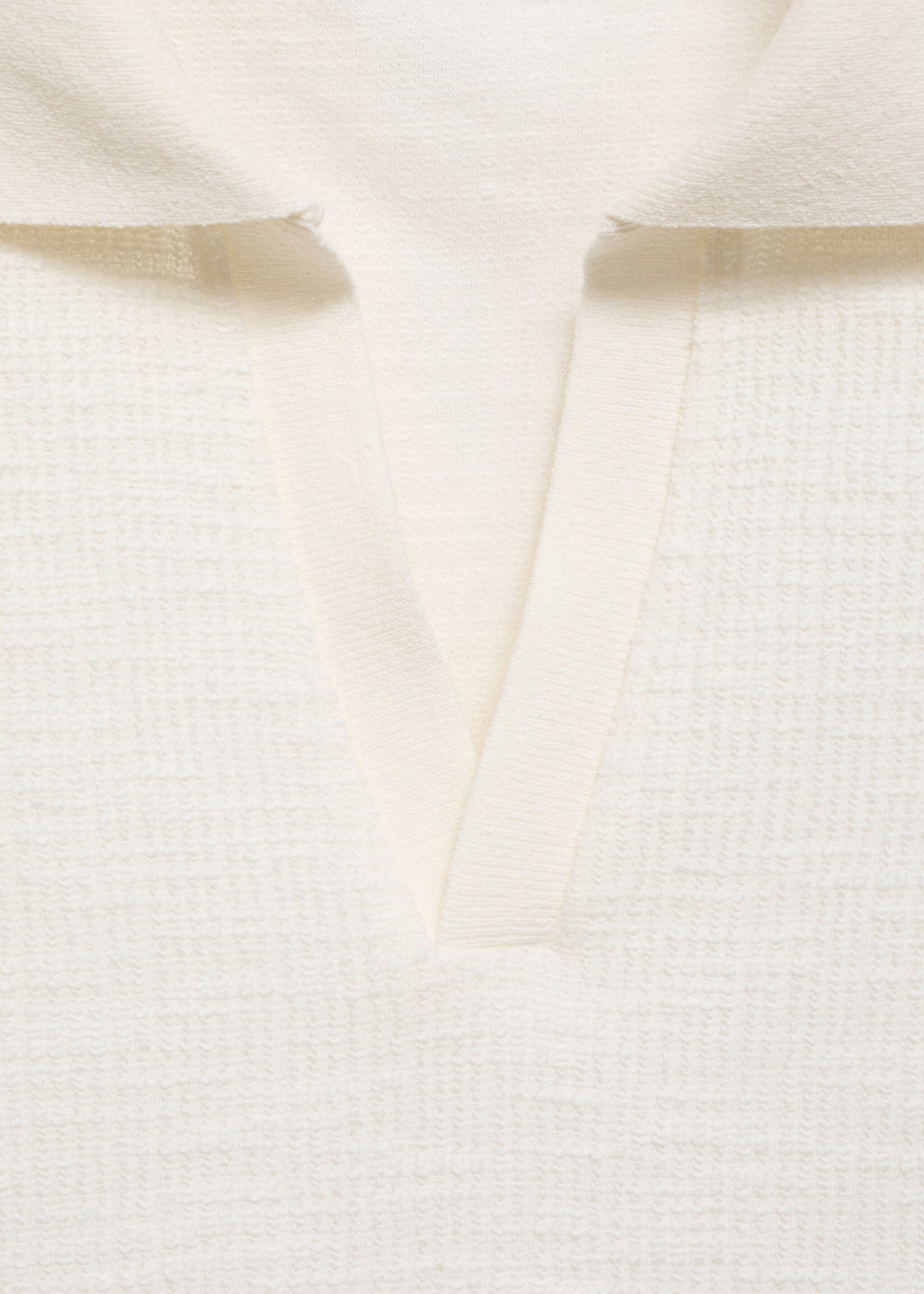 Strukturiertes Baumwoll-T-Shirt - Detail des Artikels 8