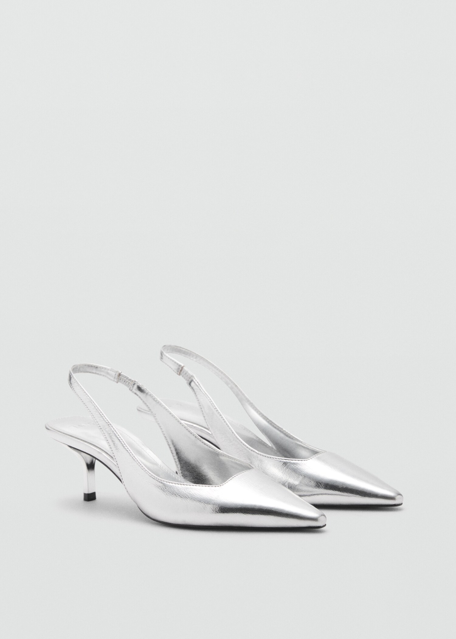 Metallic sling back shoes - Medium plane