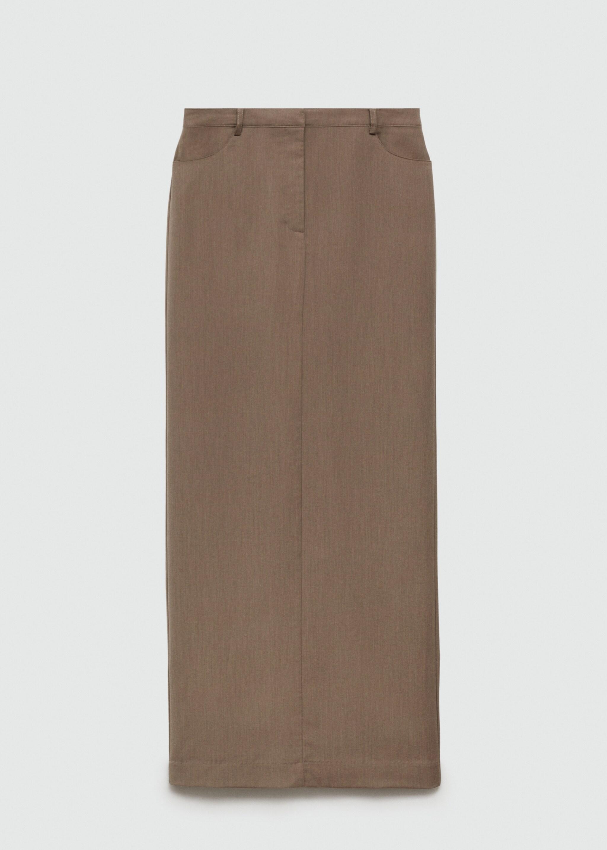Slits lång klänning - Artikel utan modell, Ljus/pastellbrun. Ref: 77064012-00.