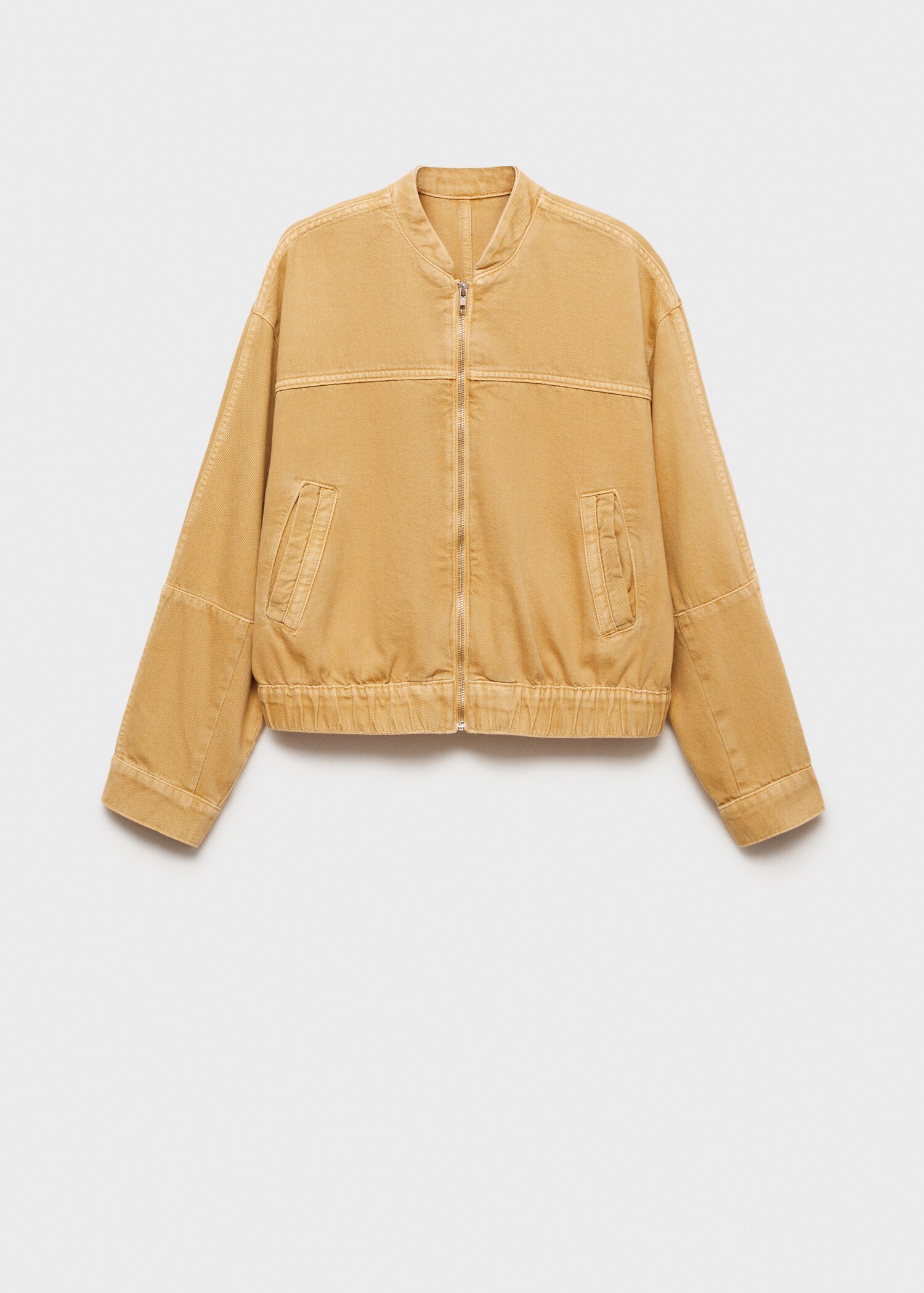Blouson bomber en jean - Article sans modèle