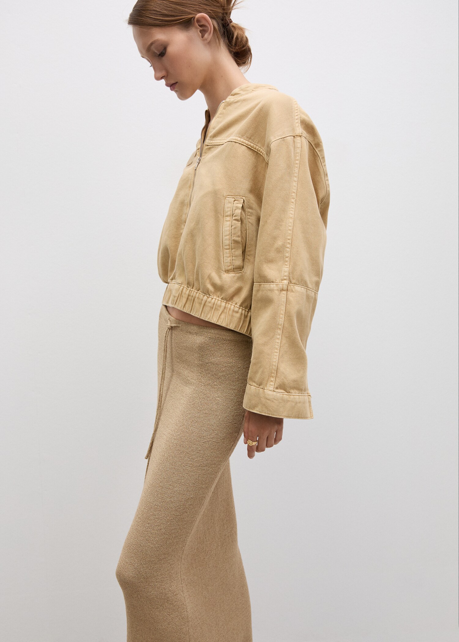 Blouson bomber en jean - Détail de l'article 2