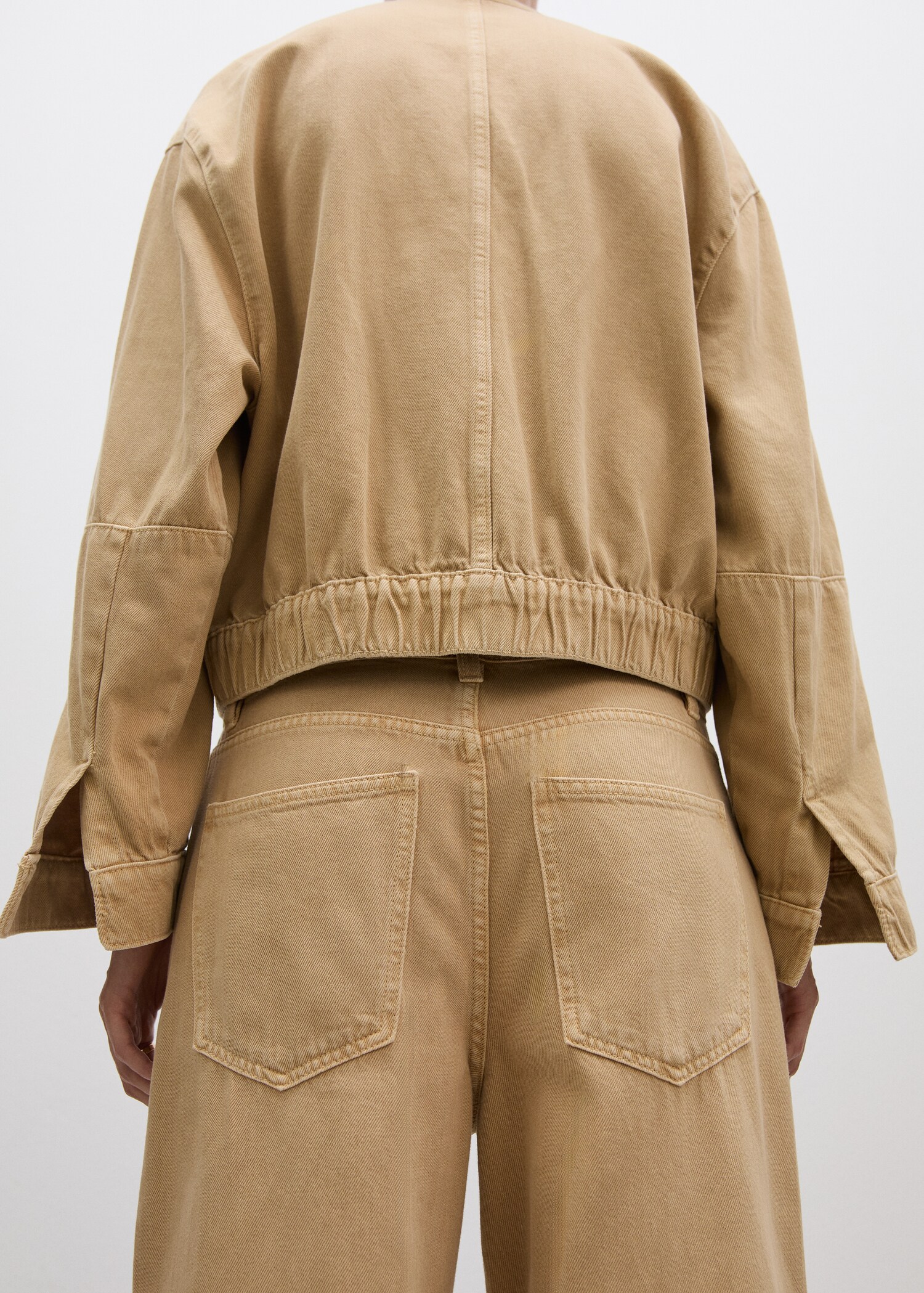 Blouson bomber en jean - Verso de l’article