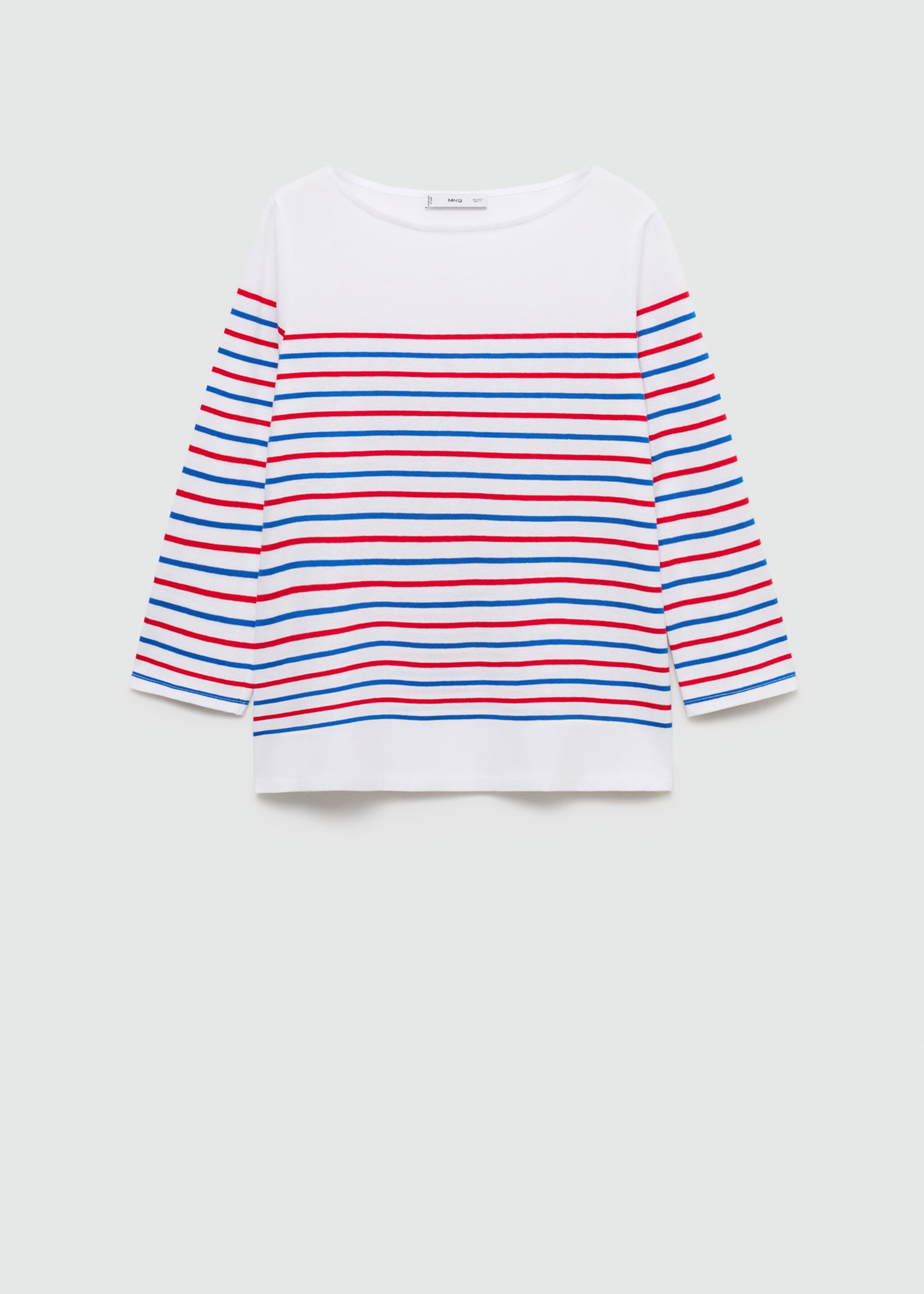Samarreta ratlles coll vaixell - Article sense model, Blanc. Ref: 77064018-00.