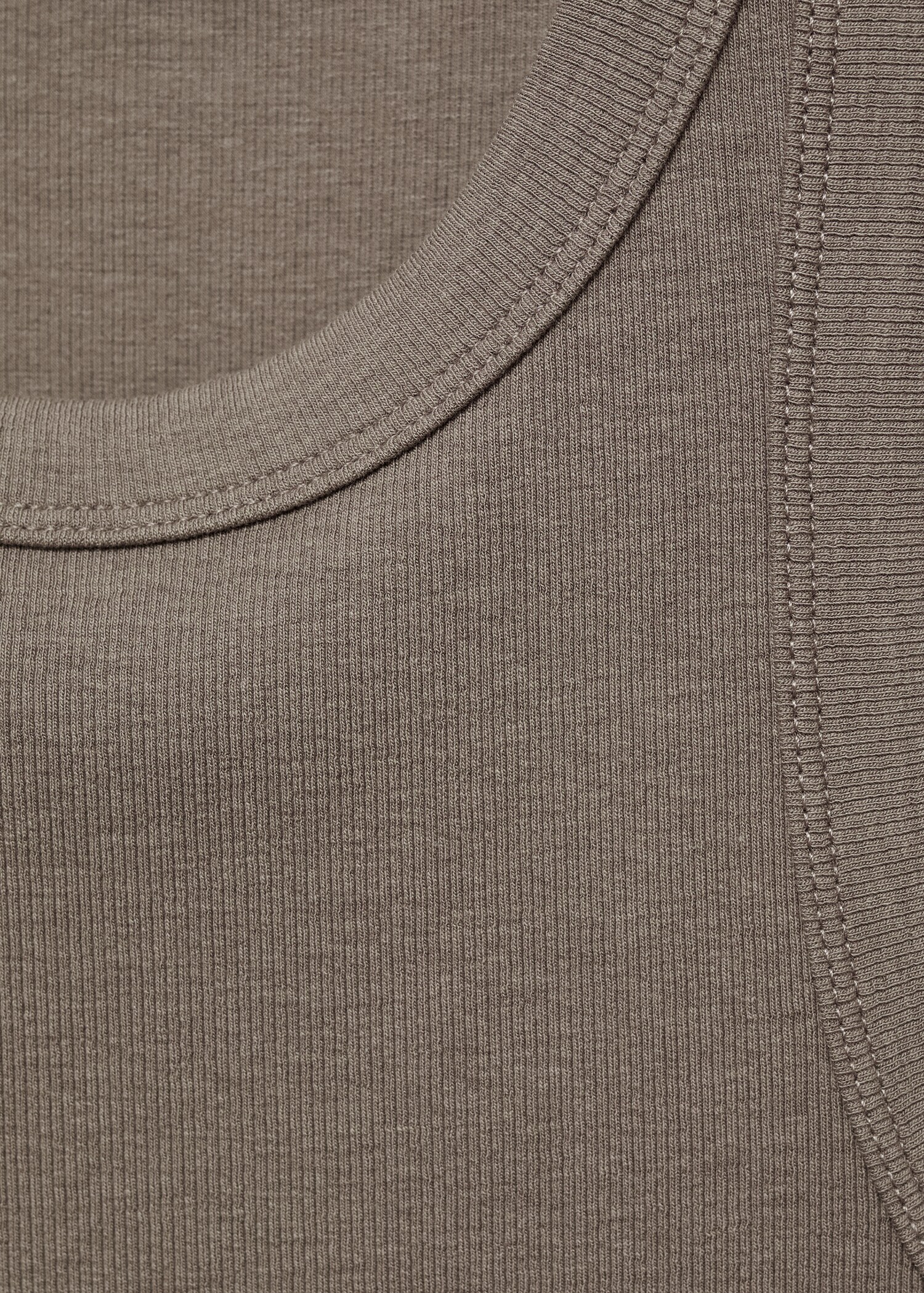 Ribbed cotton-blend top - Details of the article 8