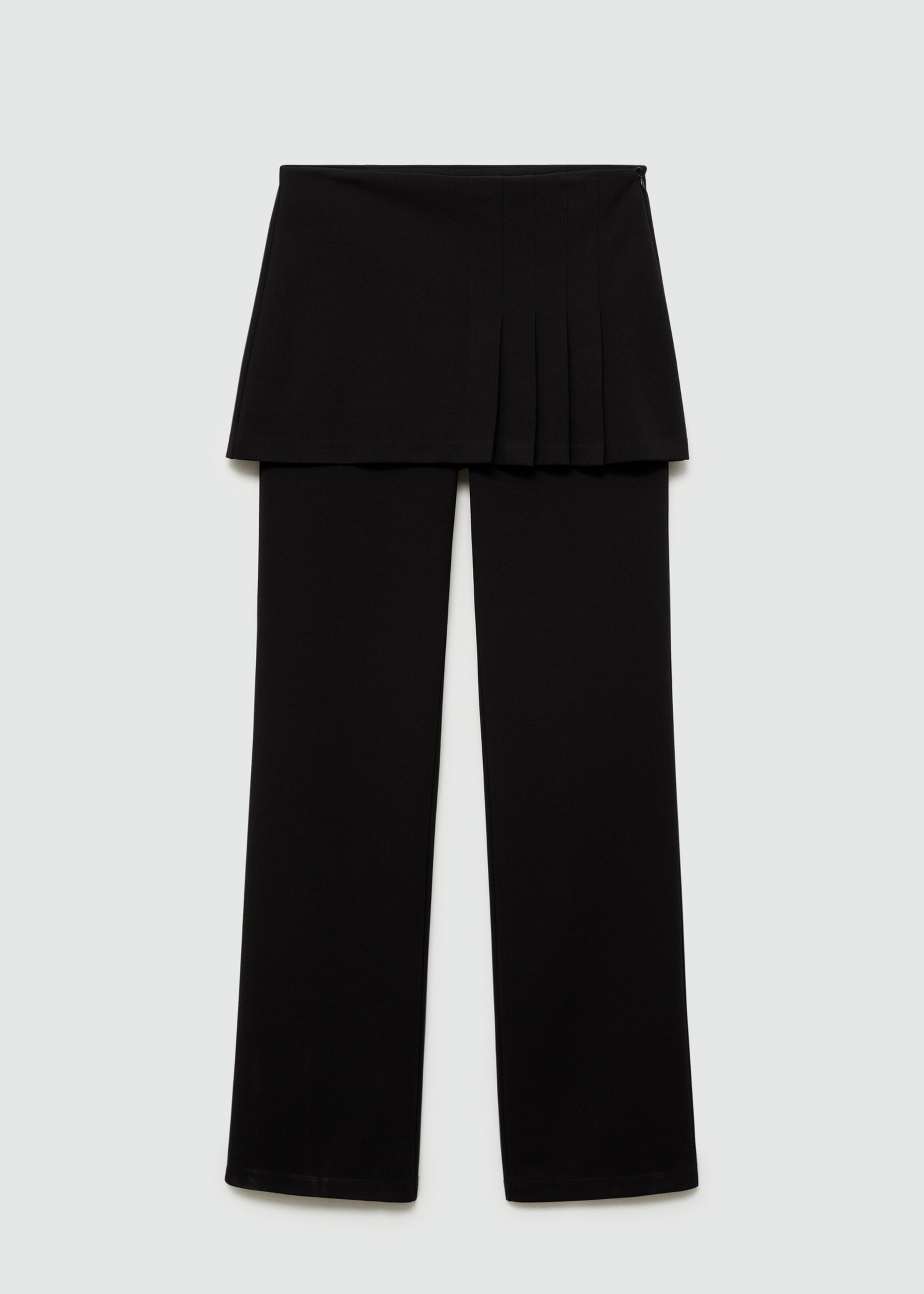 Pleated skirt trousers - Article without model, Black. Ref: 77064032-00.