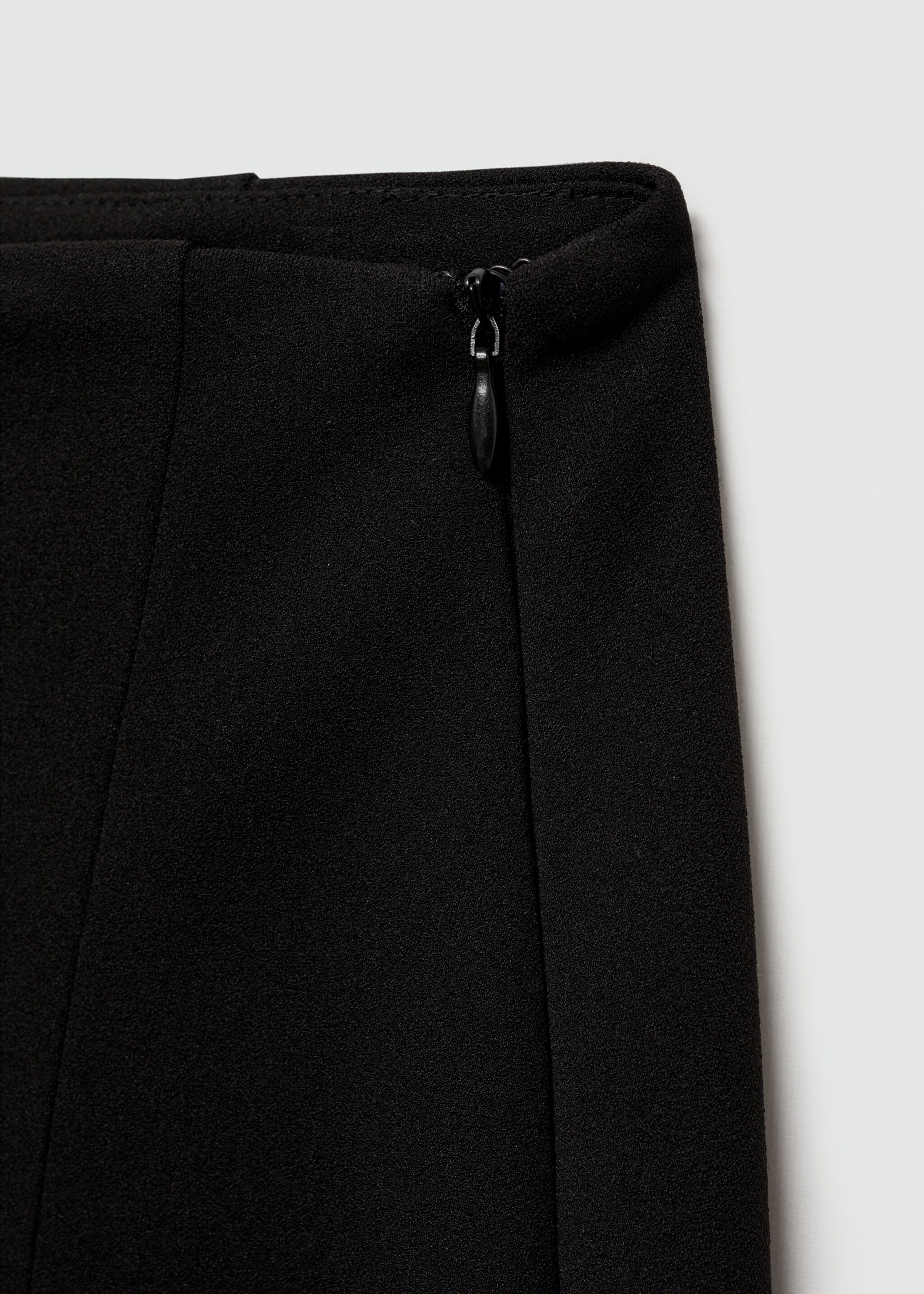 Pleated skirt trousers - Details of the article 0, Black. Ref: 77064032-00.