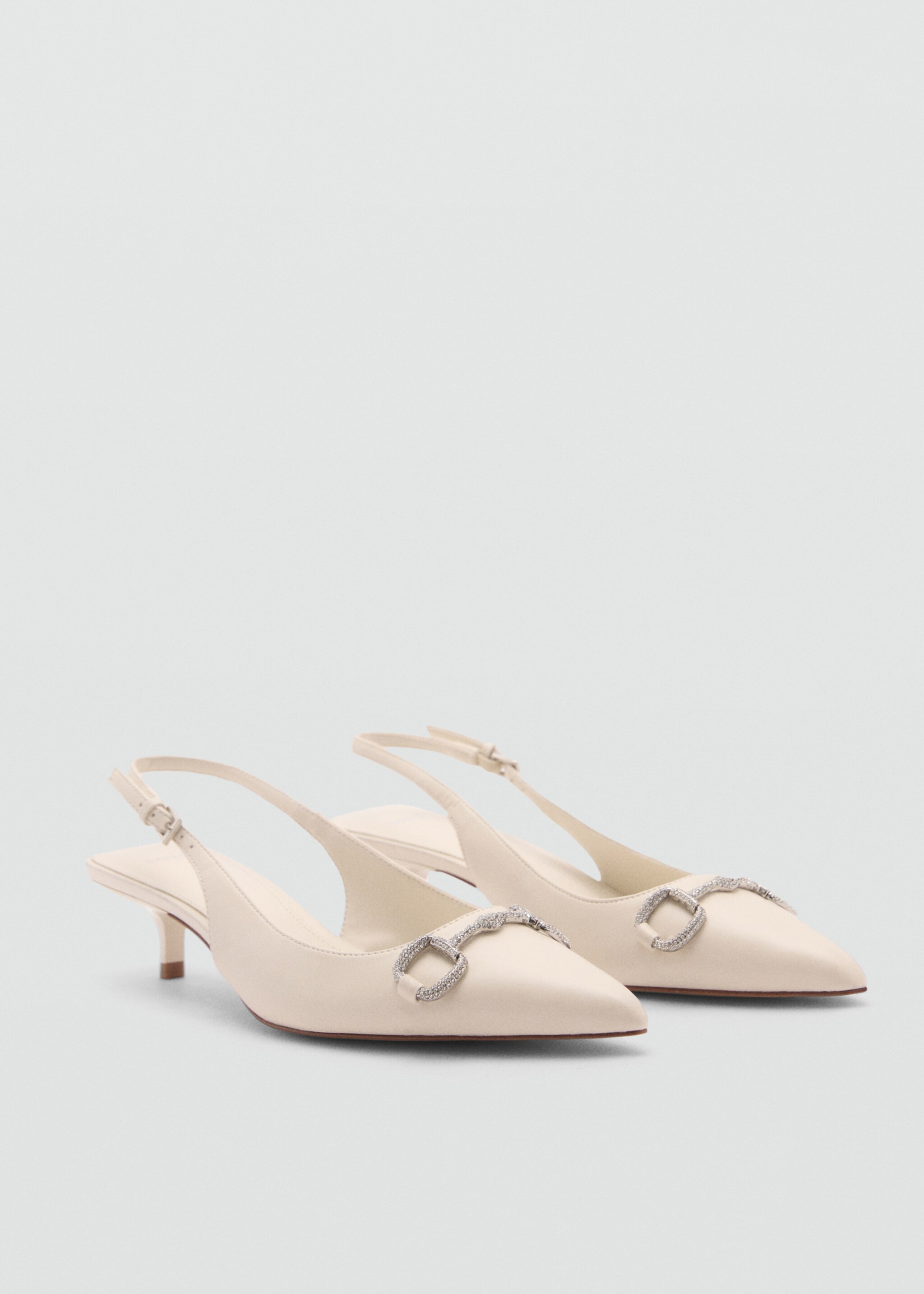Crystal sling back shoes - Medium plane