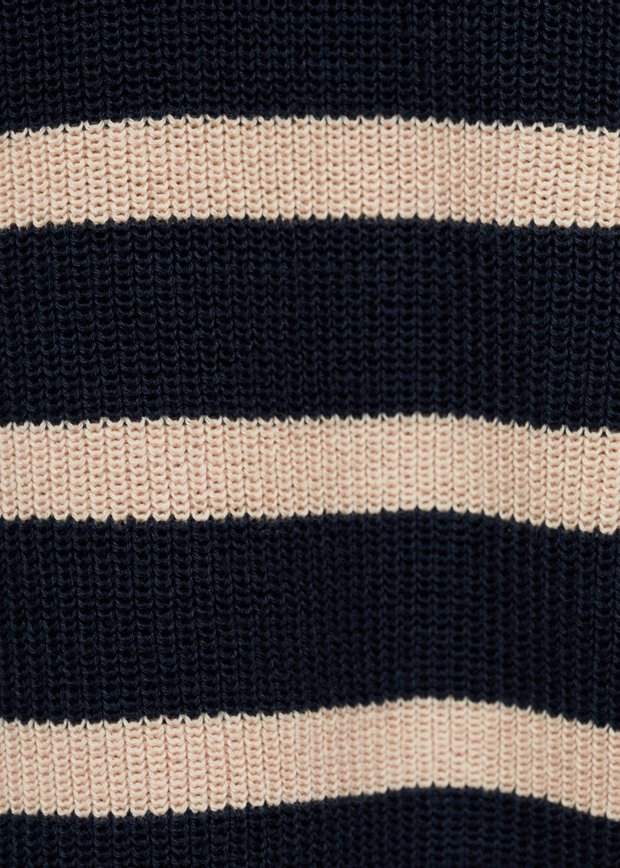 Knit striped sweater - Details of the article 0, Dark Navy. Ref: 77064039-00.