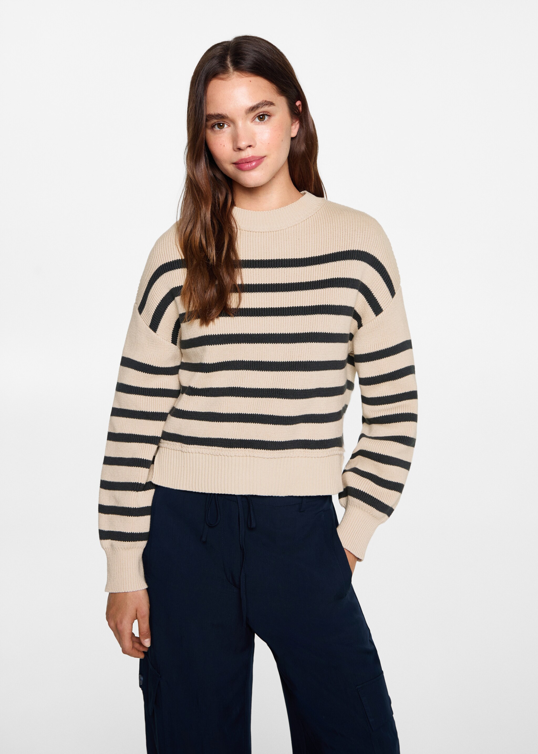 Knit sweater - Medium plane, Beige. Ref: 77064040-00.