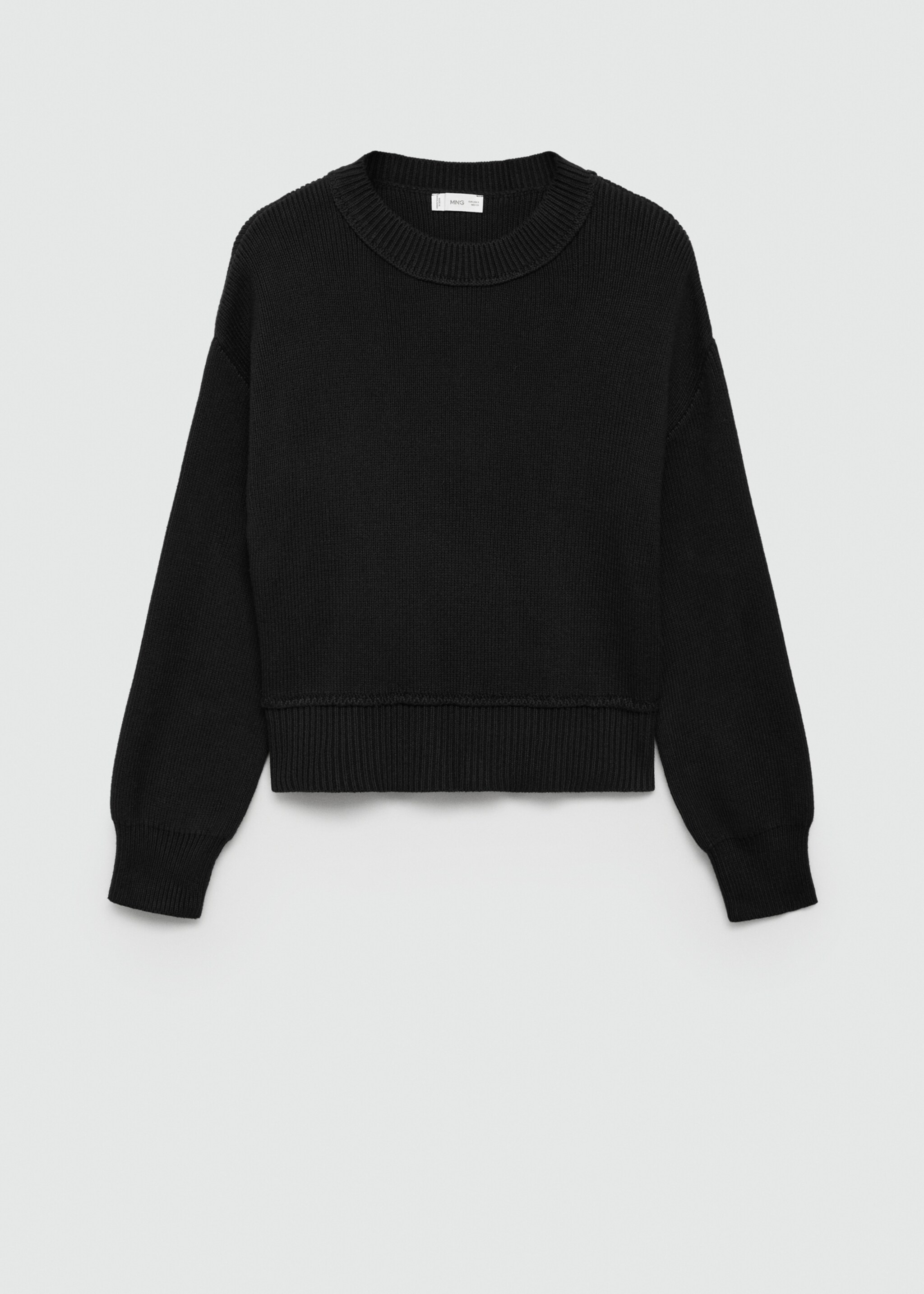 Jersei punt - Article sense model, Negre. Ref: 77064040-00.