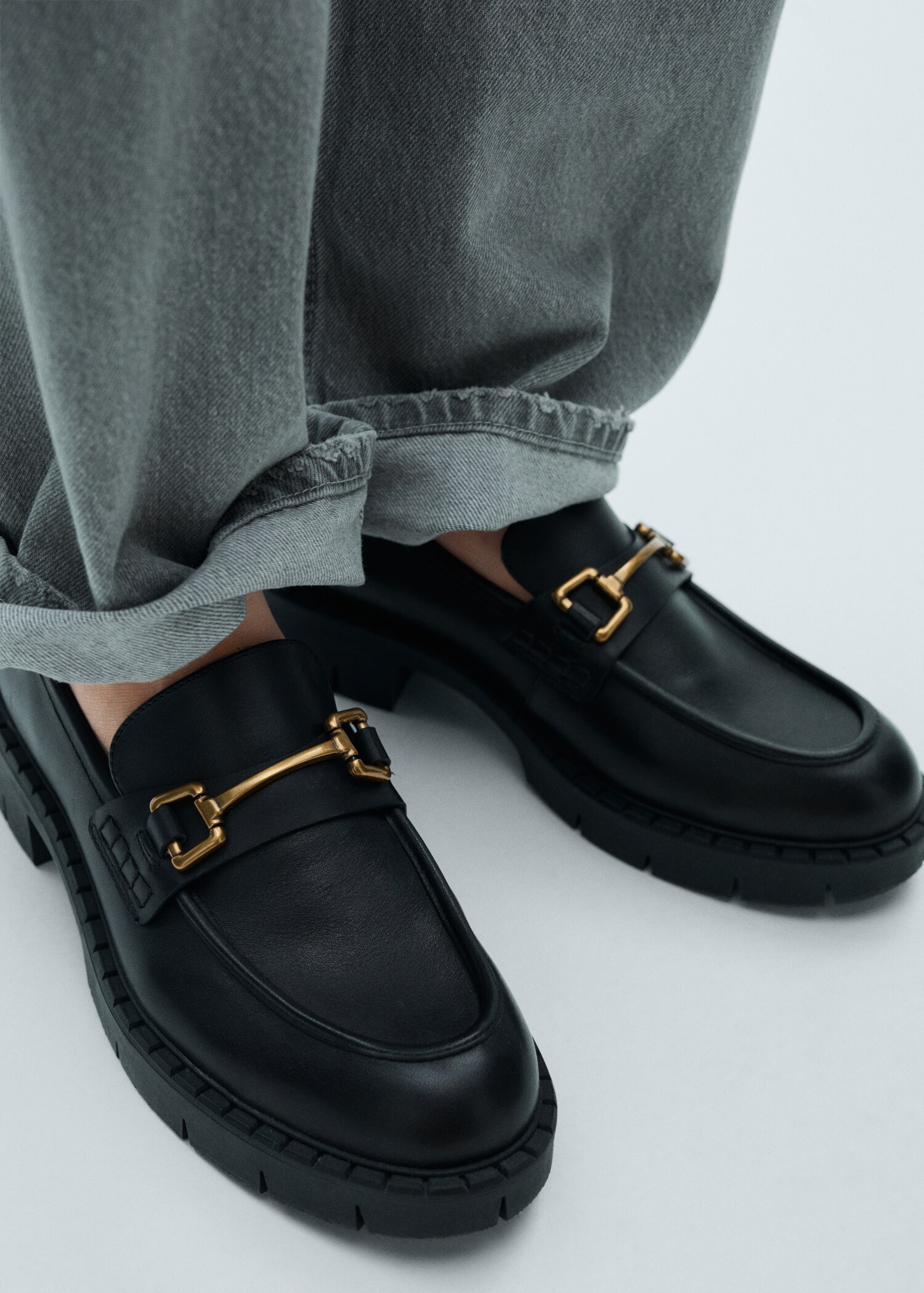 Mocassins pell detall metàl·lic - Detall de l'article 9