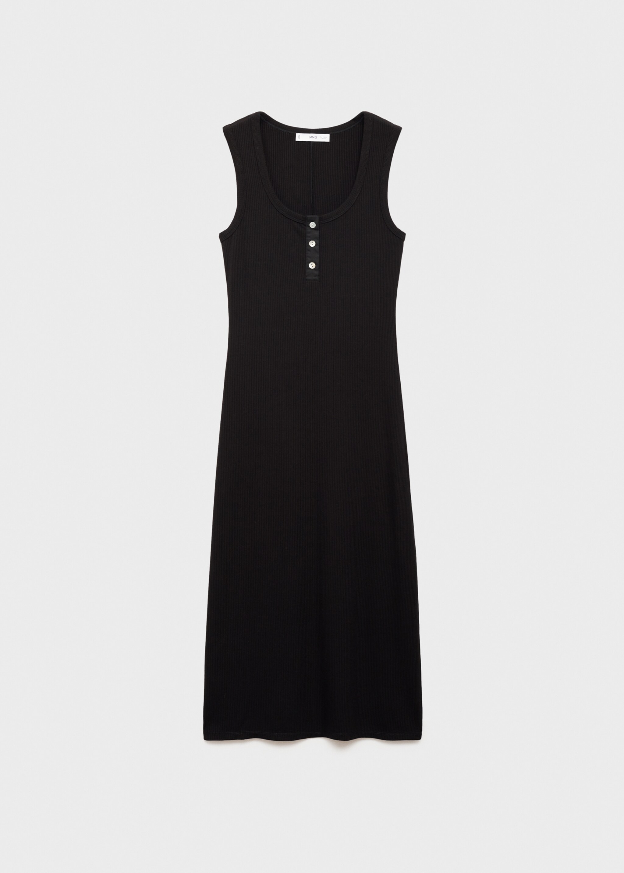 Vestido canalé botones - Artículo sin modelo