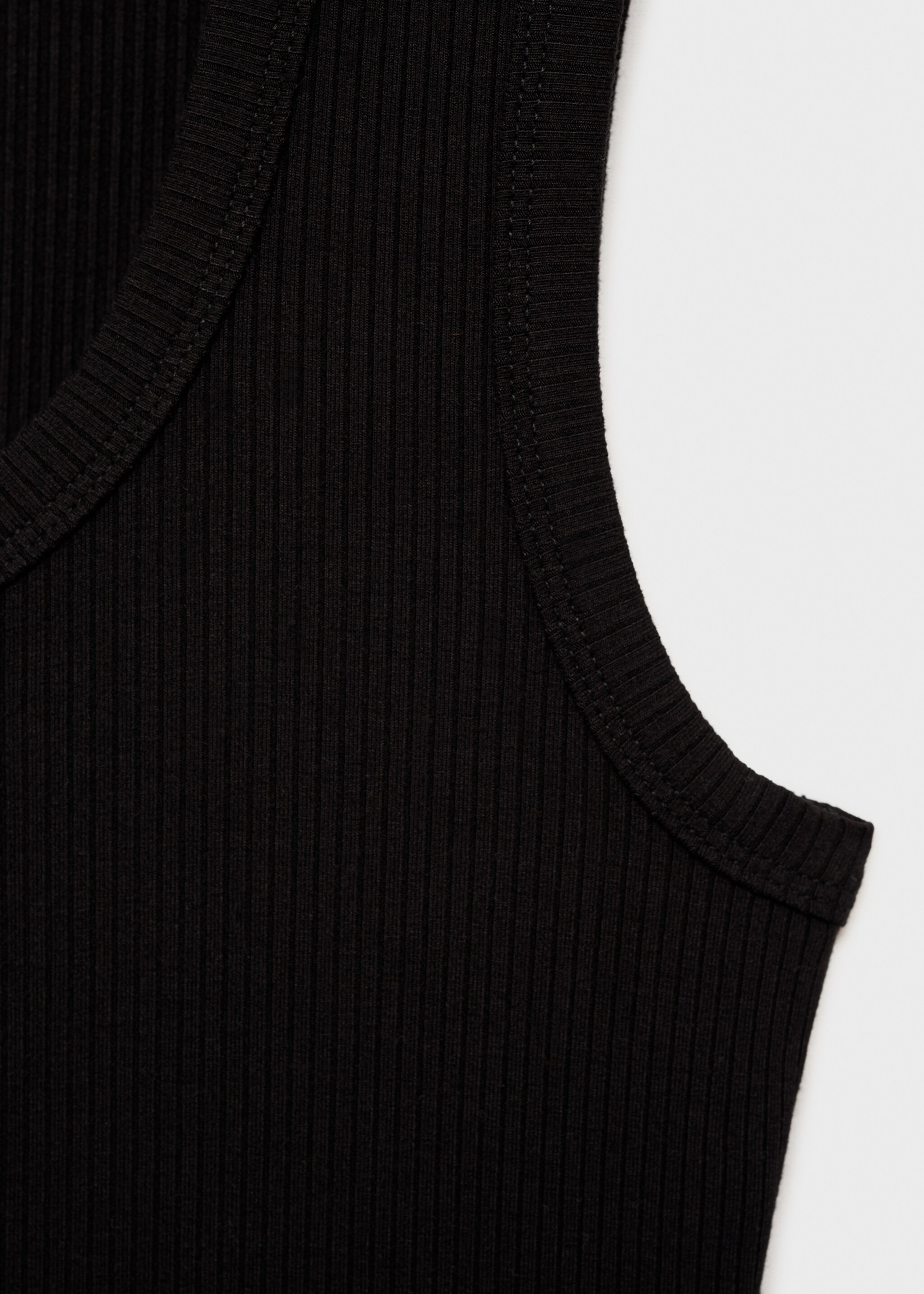 Vestido canalé botones - Detalle del artículo 0